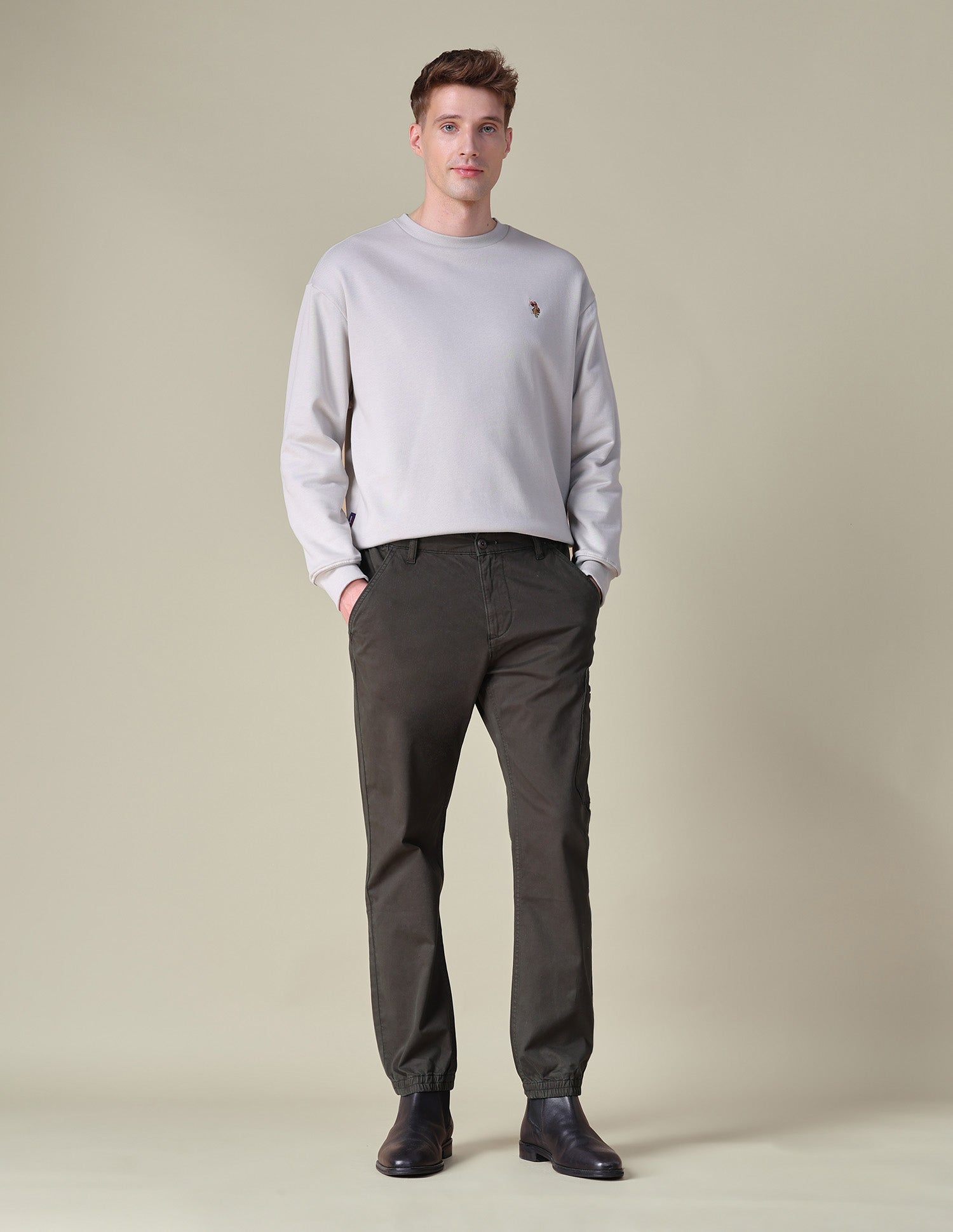 Mid Rise Regular Fit Cargos Choco - U.S. POLO ASSN. | Large