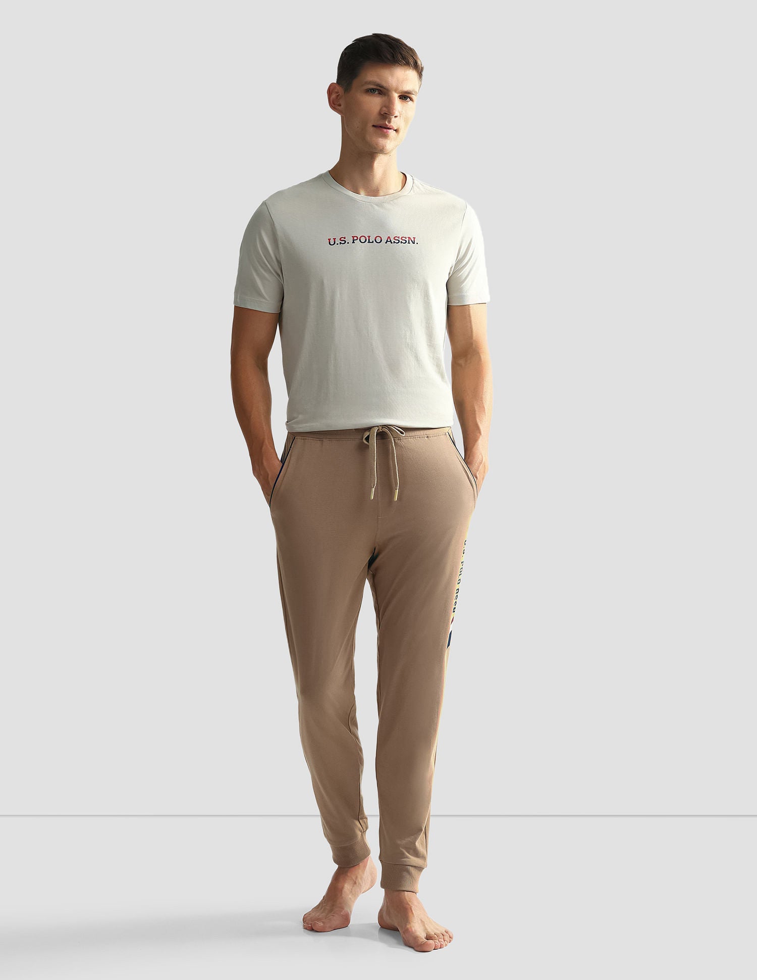 Solid OJ005 Lounge Joggers - Pack Of 1 Amphora - U.S. POLO ASSN. | Large