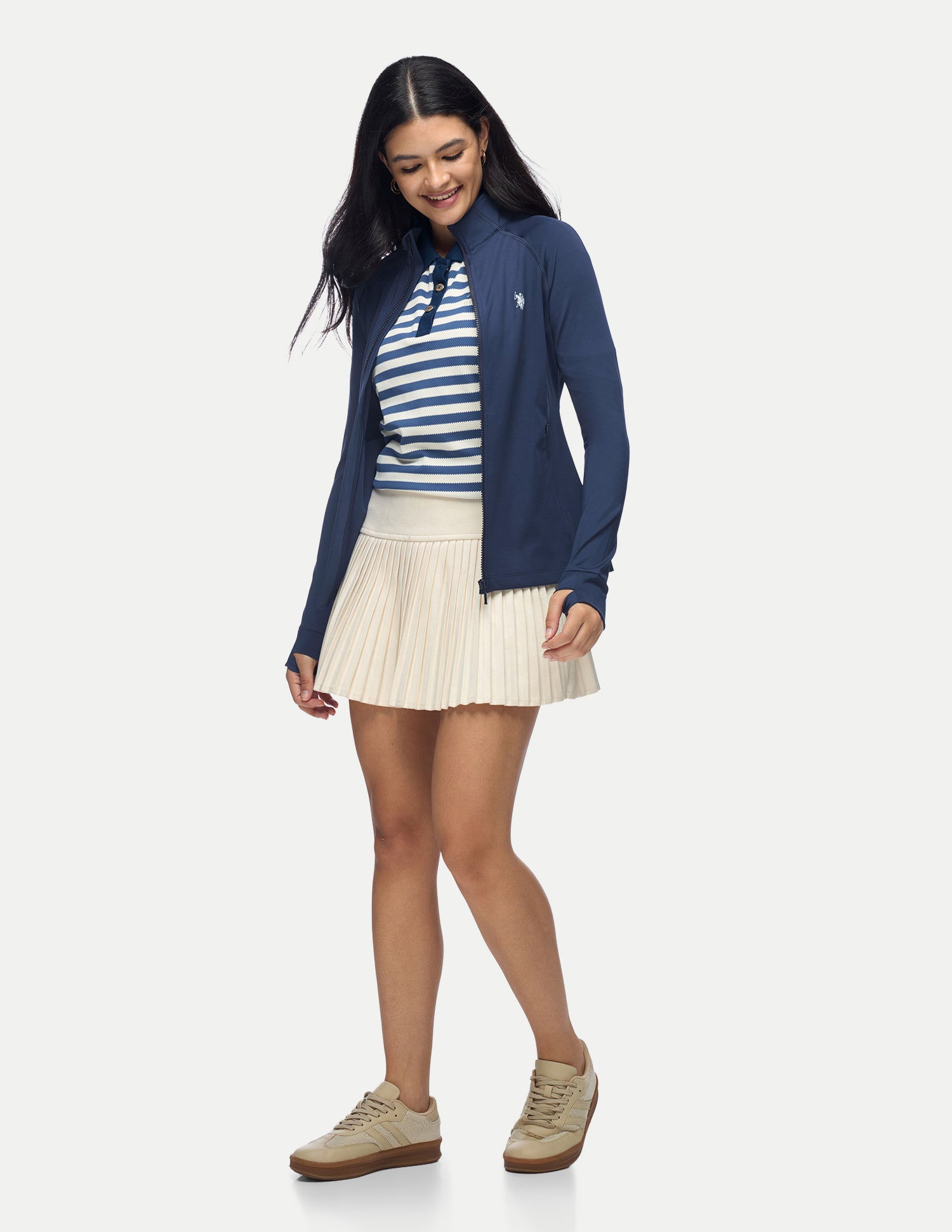 Snug Fit Performance Sports Jacket Blue - U.S. Polo Assn. India | Large