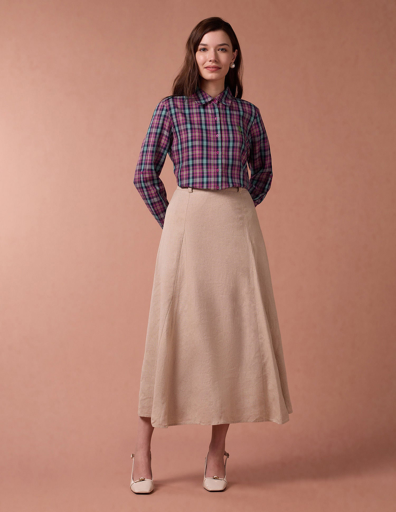 Tartan Check Twill Shirt Multicolour - U.S. POLO ASSN. | Large