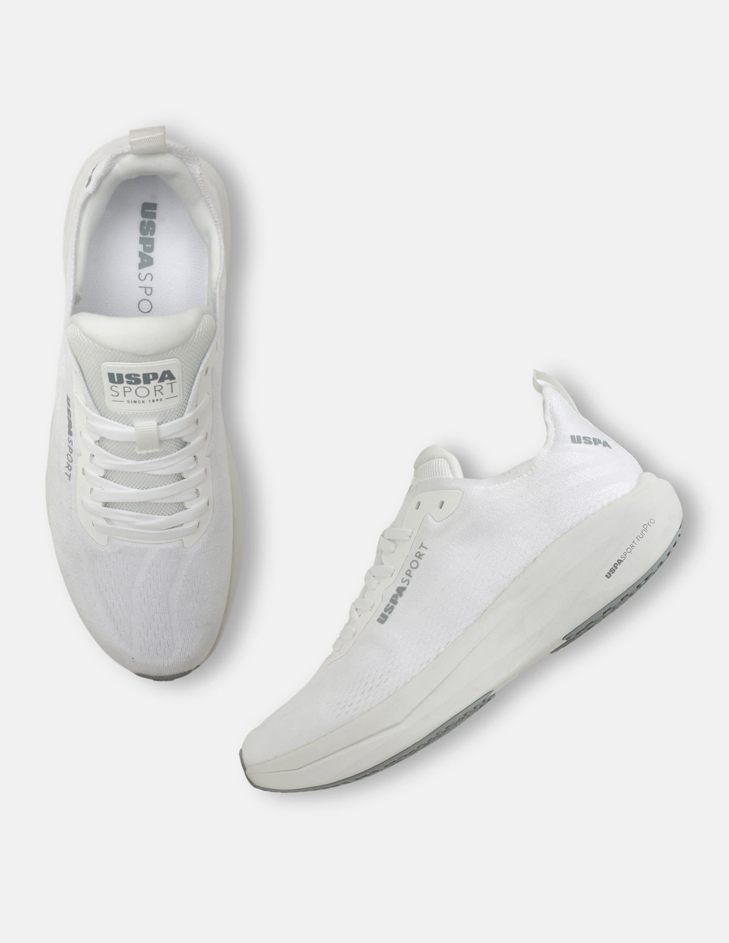 Round Toe Field Pro 4 Sneakers White - U.S. Polo Assn. India | Large