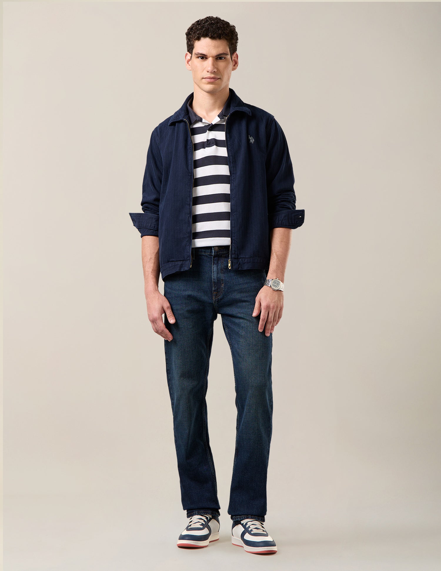 Mason Regular Straight Fit Blue Jeans Dark Indigo - U.S. Polo Assn. India | Large