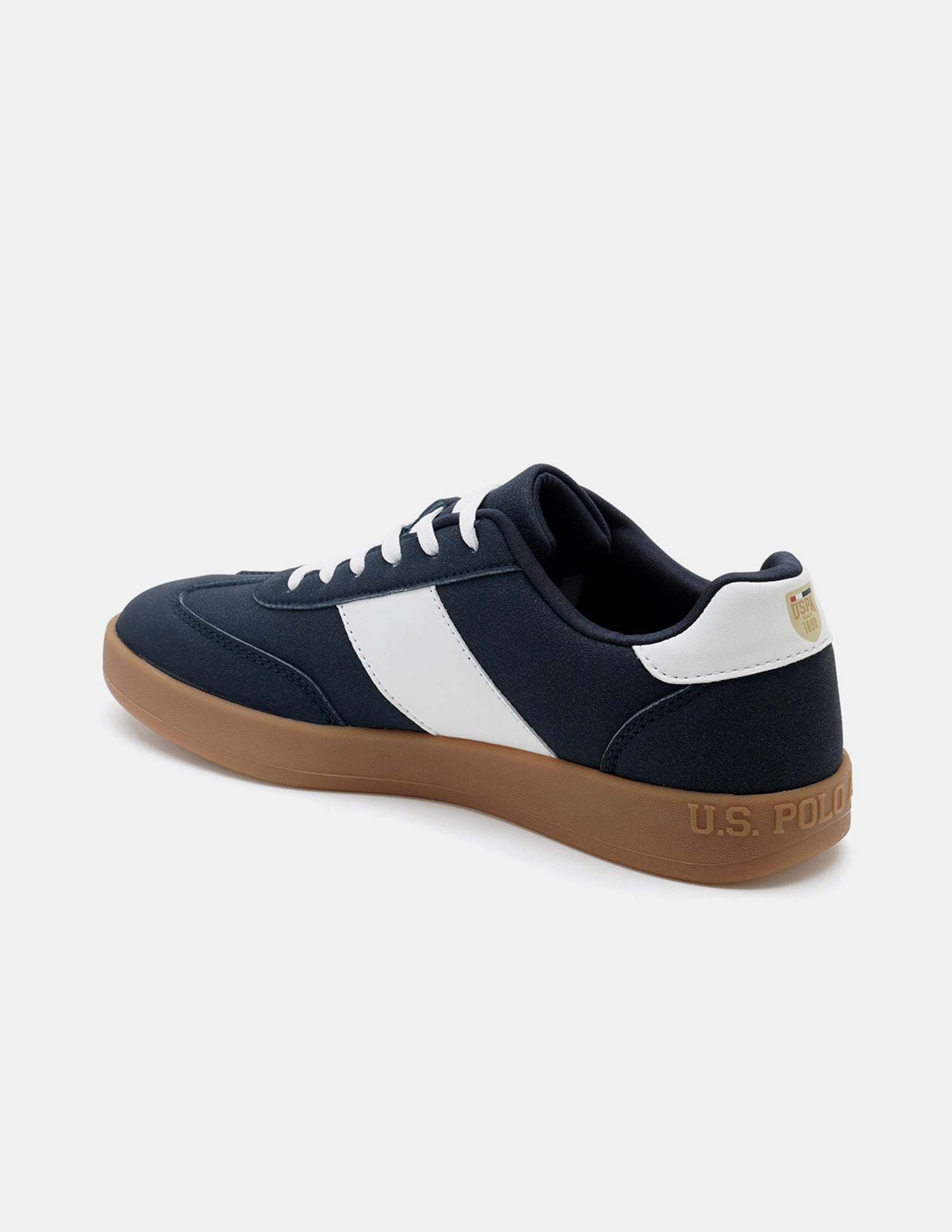 Men Colour Blocked Suede Skylar 2.0 Sneakers Navy - U.S. POLO ASSN. | Large