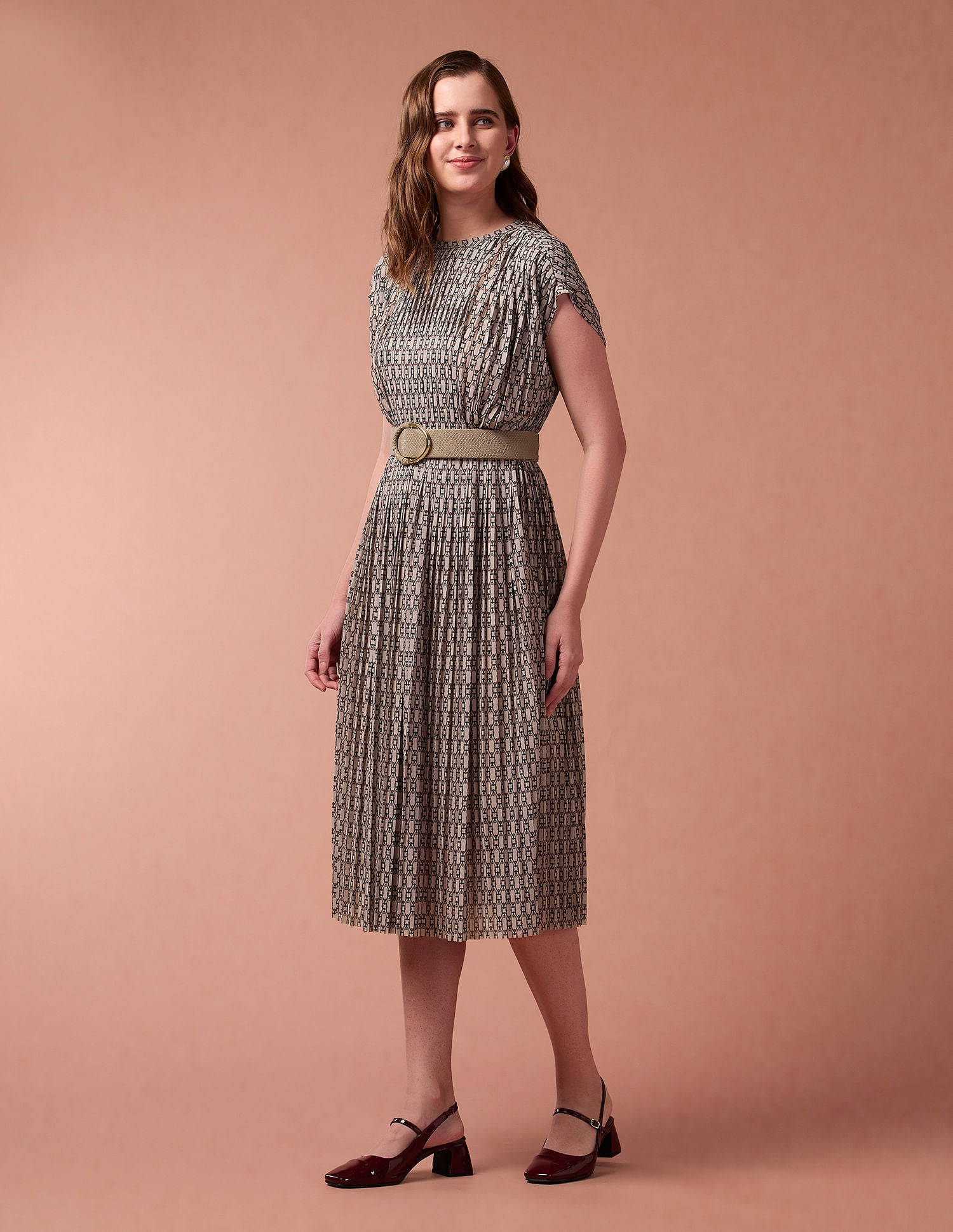 Geometric Print Net Dress Multicolour - U.S. POLO ASSN. | Large