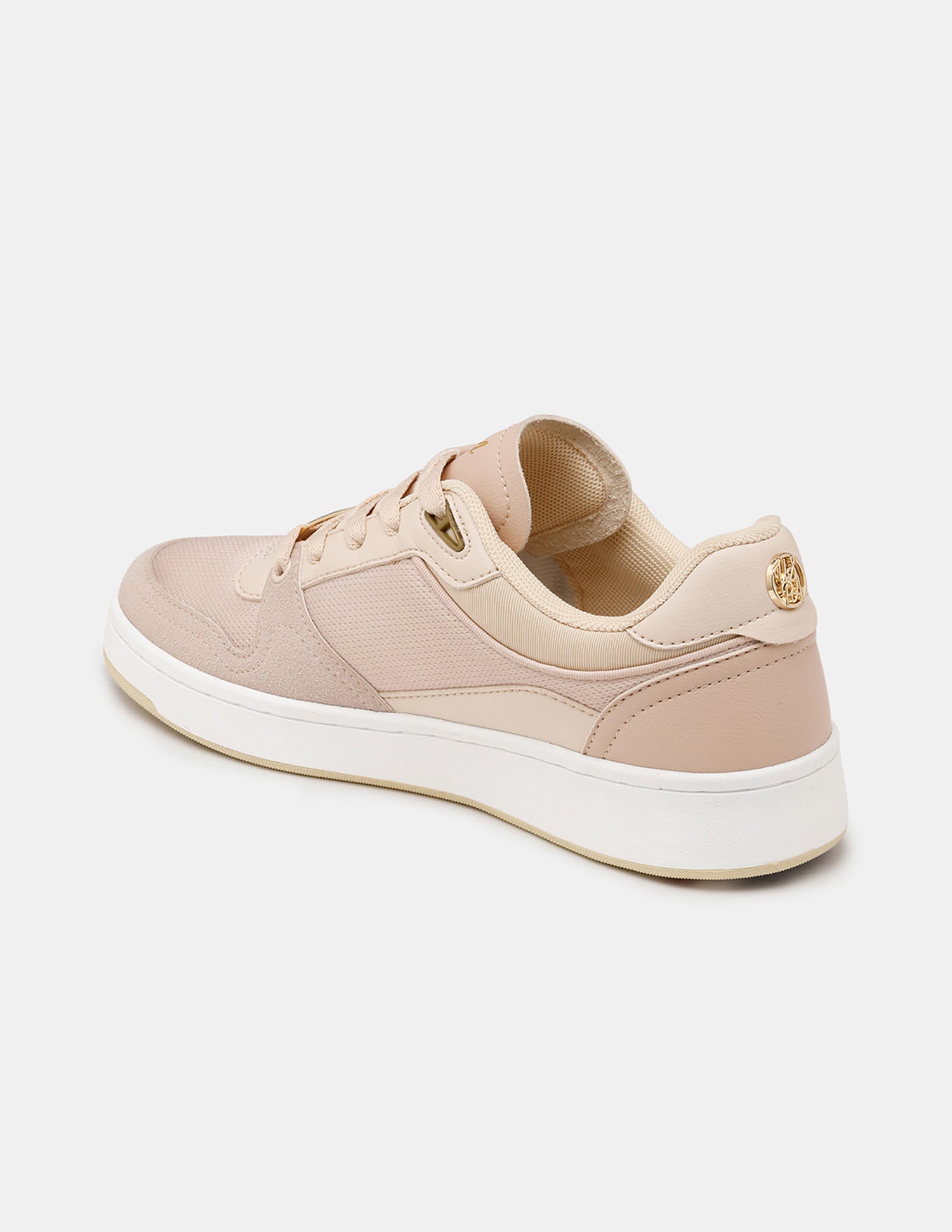 Women Della Round Toe Lace Ups Sneakers Nude - U.S. Polo Assn. India | Large
