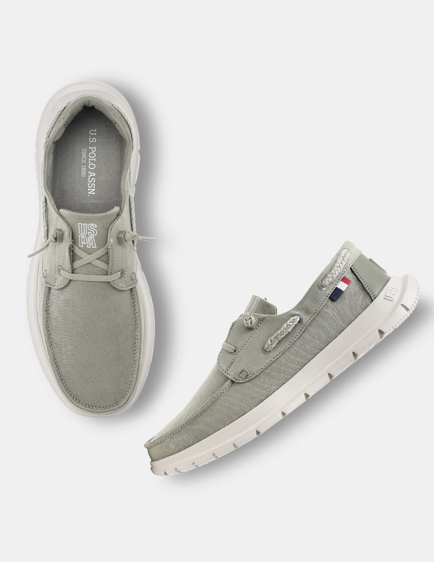Round Toe Slip Ons Ciro Sneakers Olive - U.S. Polo Assn. India | Large