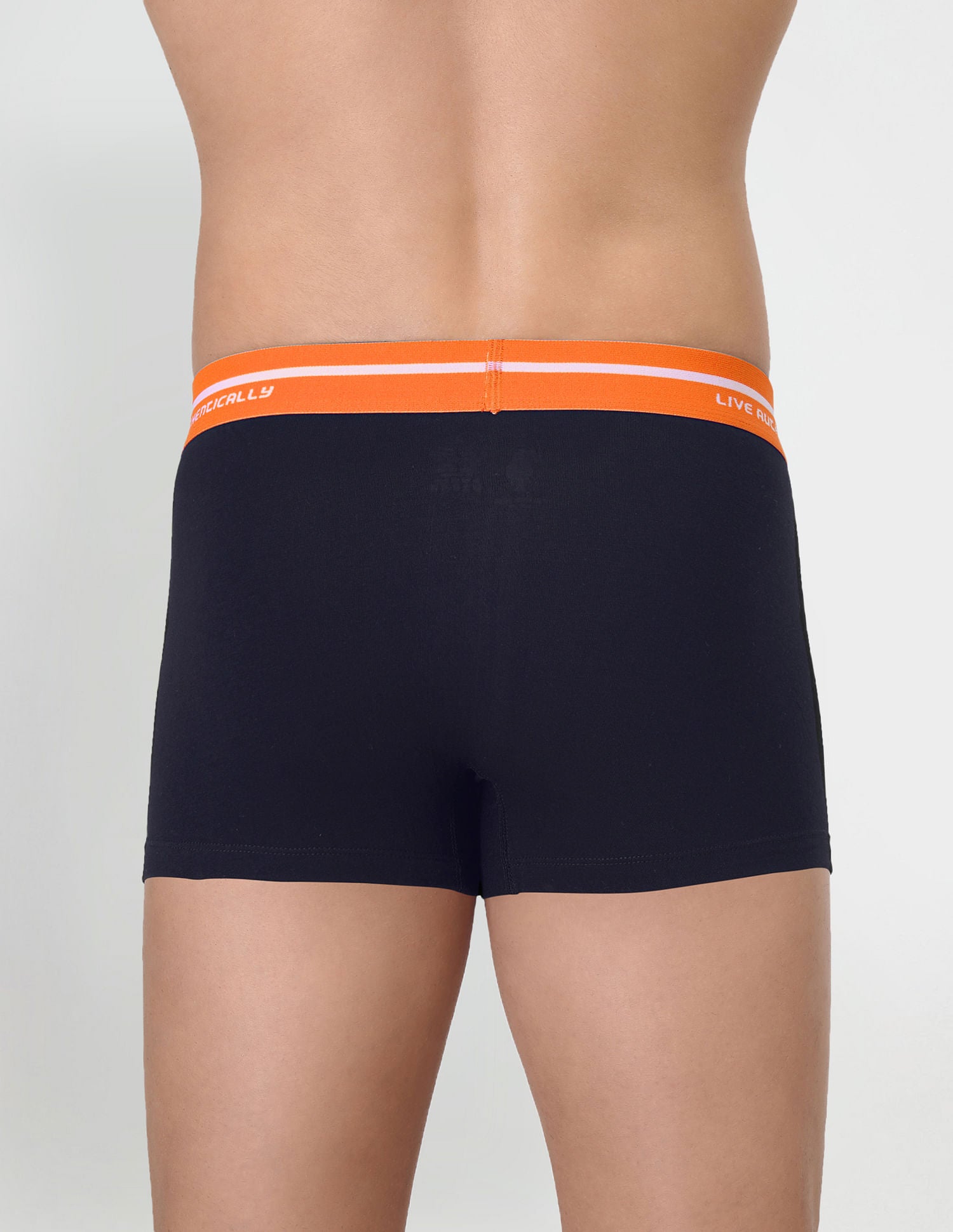 Logo Waistband Cotton Stretch IYAI Trunks - Pack Of 2 Navy and Grey - U.S. POLO ASSN. | Large