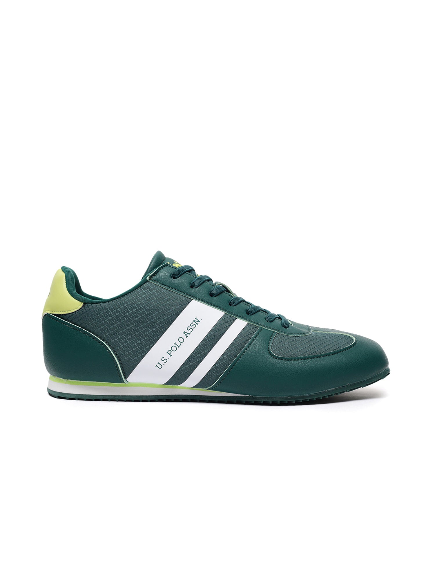 Panelled Brand Stripe Nemsy Sneakers Teal - U.S. Polo Assn. India | Large