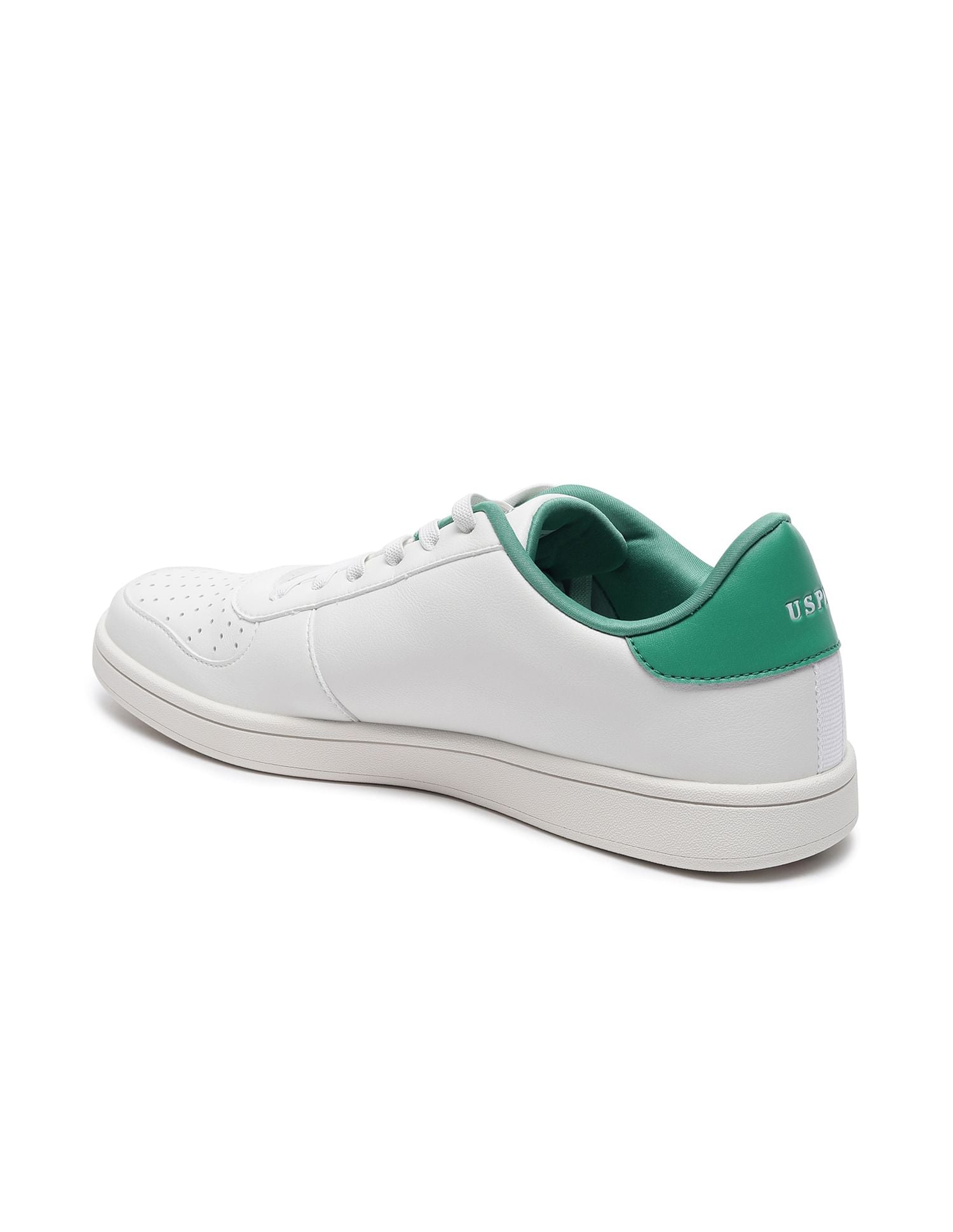 Tobias Panelled Colour Block Sneakers Off White - U.S. Polo Assn. India | Large