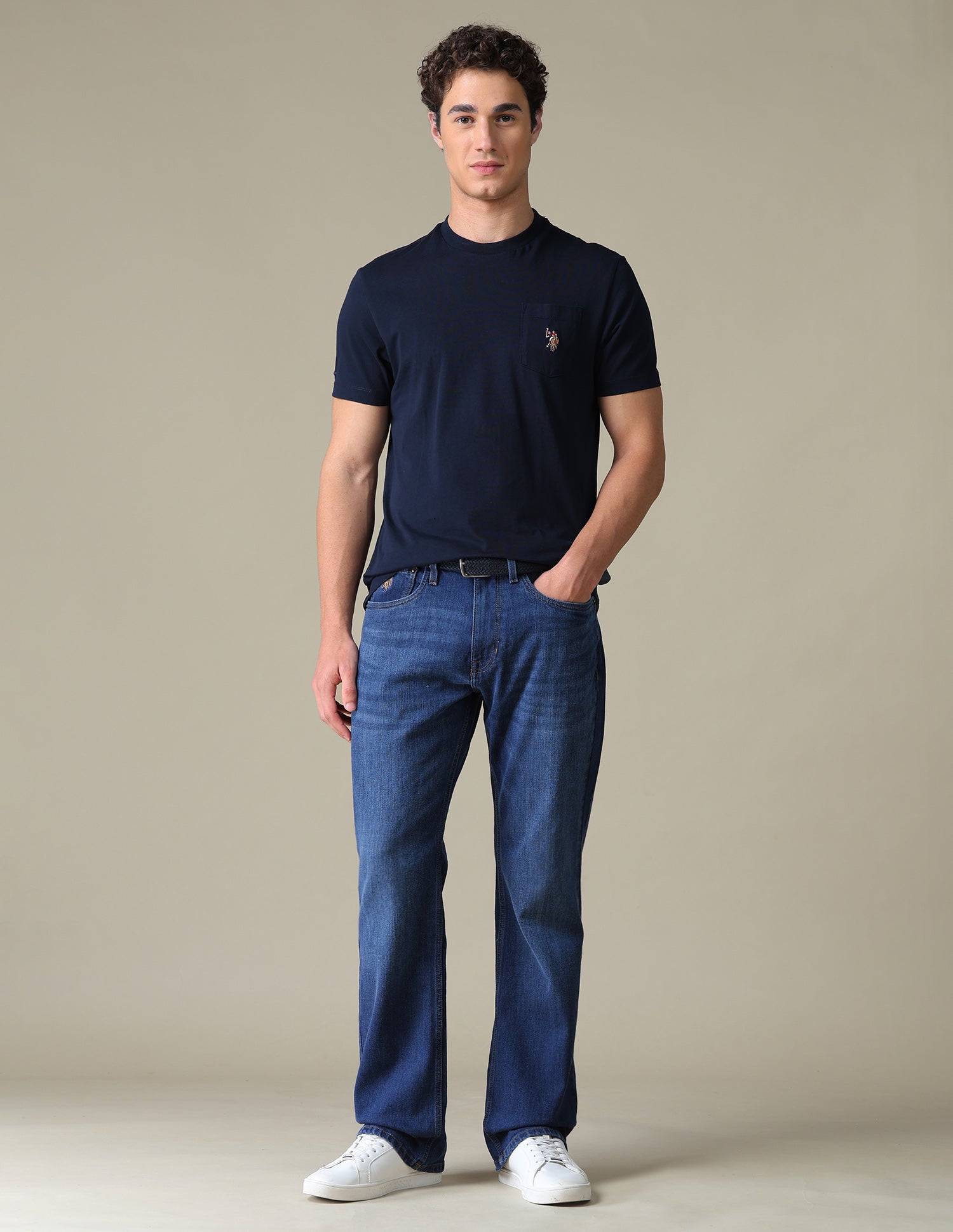 Connor Bootcut Fit Blue Jeans Dark Blue - U.S. Polo Assn. India | Large