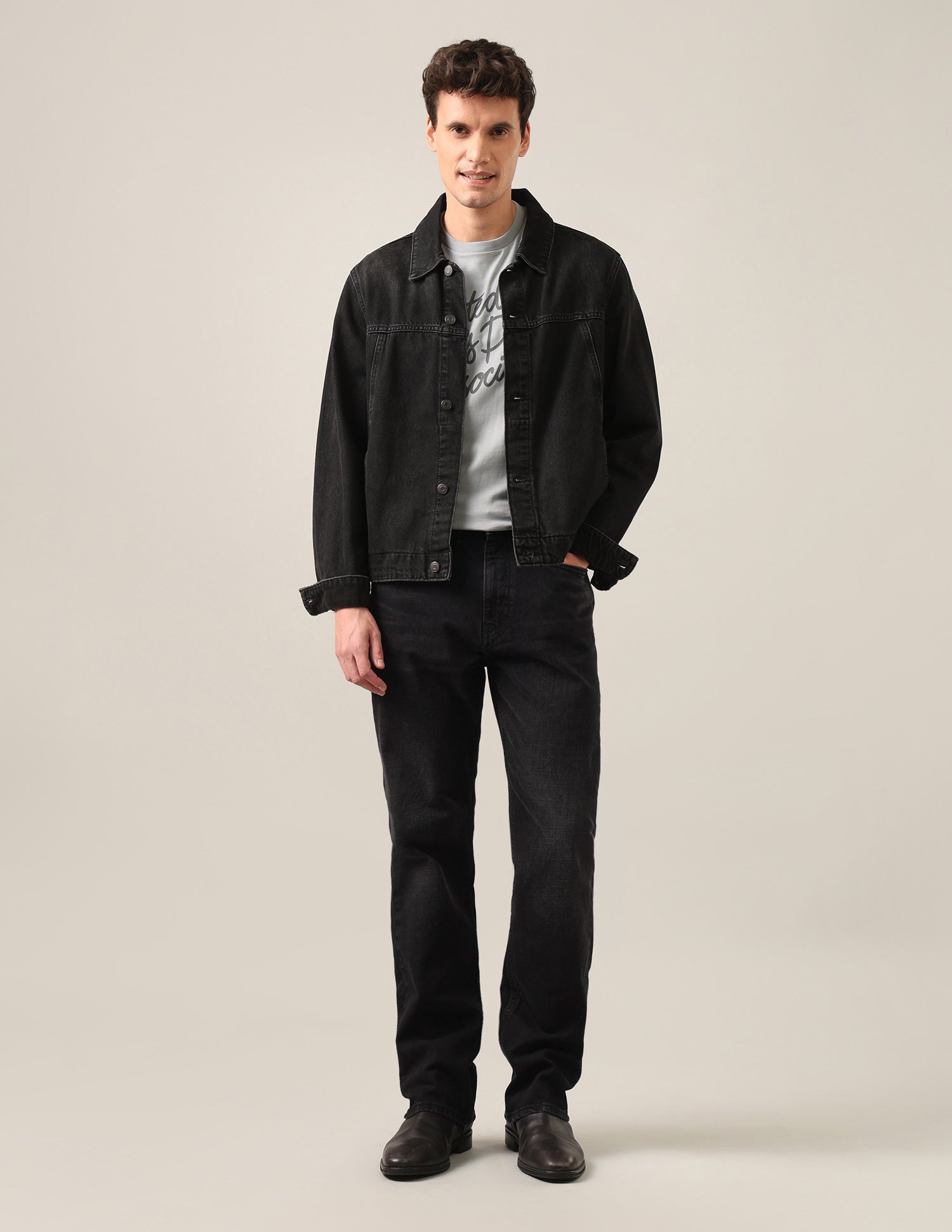 Connor Bootcut Fit Black Jeans Washed Black - U.S. Polo Assn. India | Large