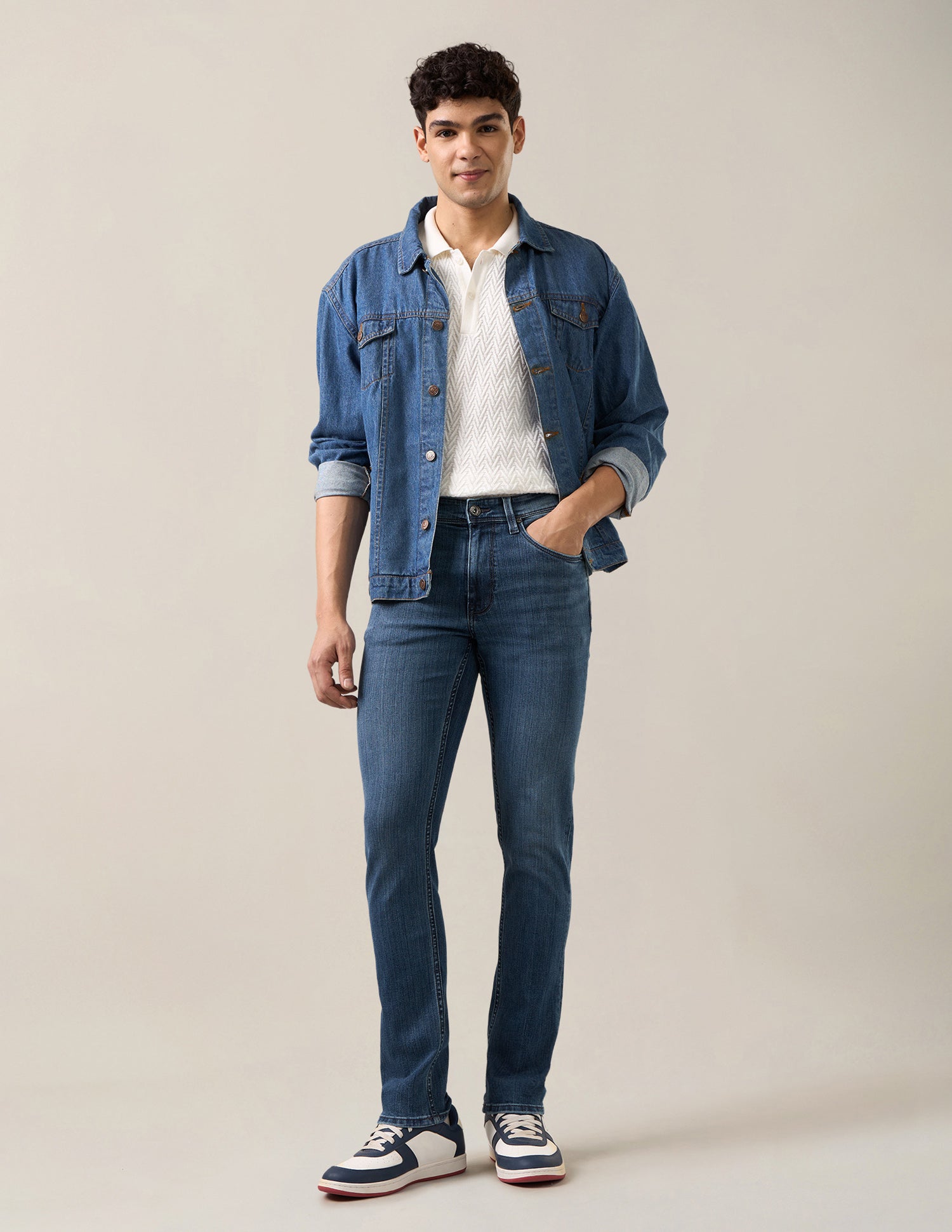 Regallo Skinny Fit Blue Jeans Blue - U.S. Polo Assn. India | Large