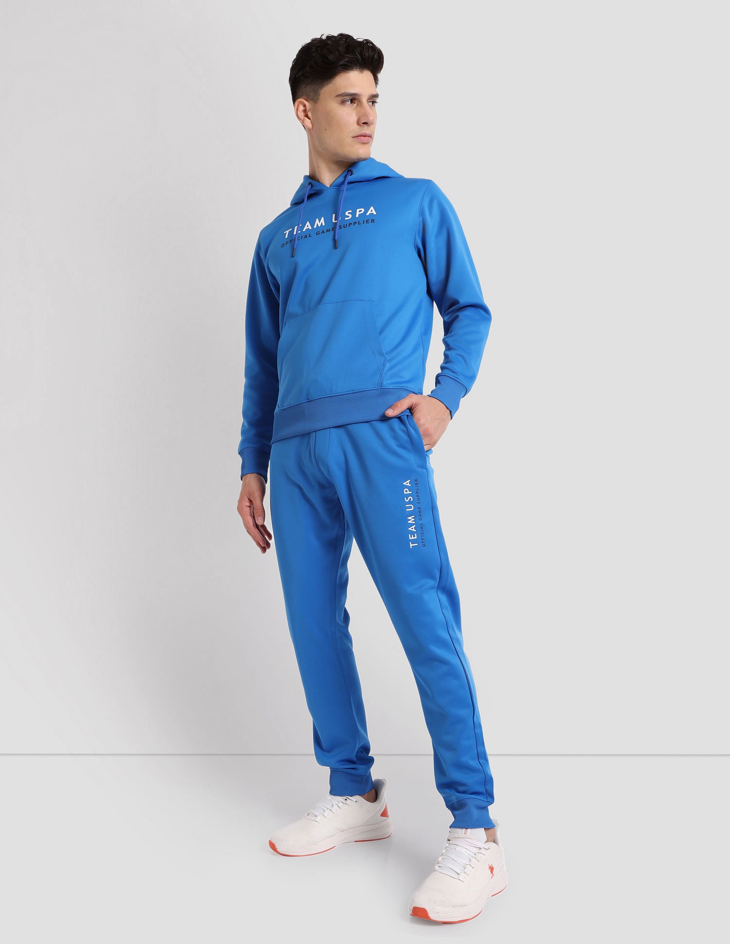 Essential Training Hoodie Blue - U.S. POLO ASSN. | Large