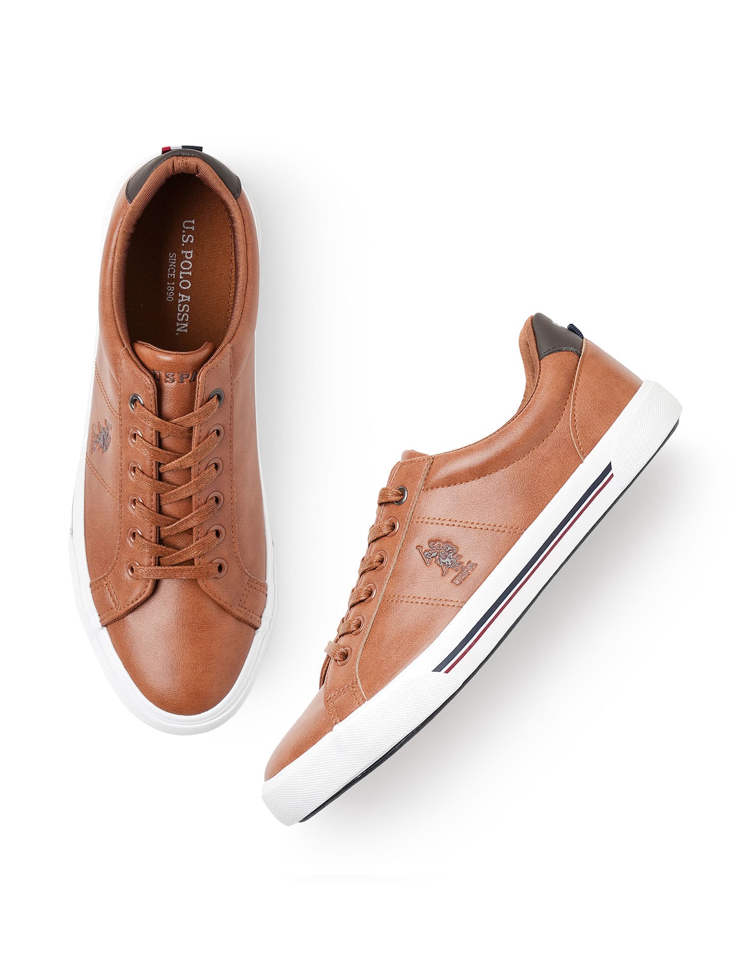 Men Solid Padry 4.0 Sneakers Tan - U.S. Polo Assn. India | Large