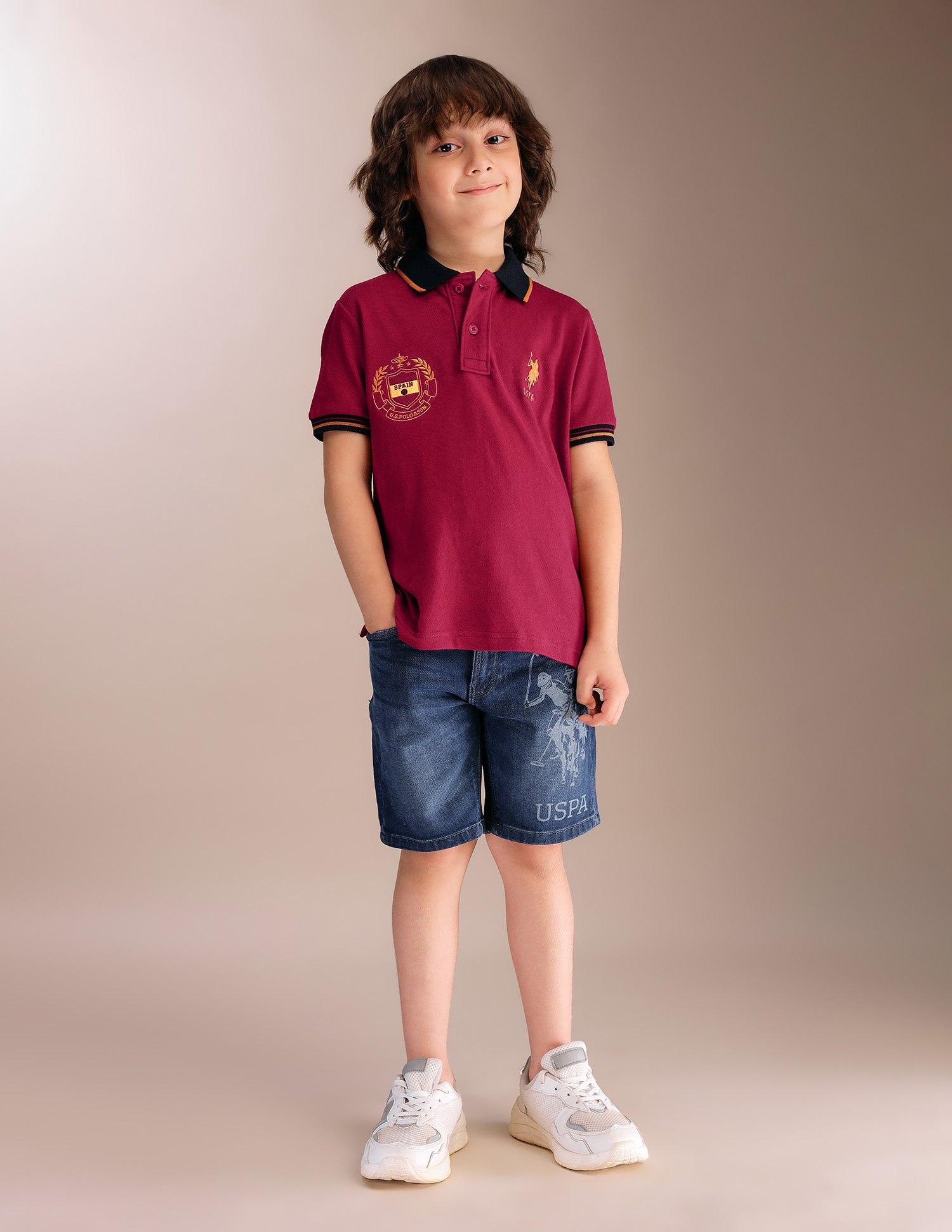 Boys Appliqued Regular Fit Polo Shirt Red - U.S. POLO ASSN. | Large