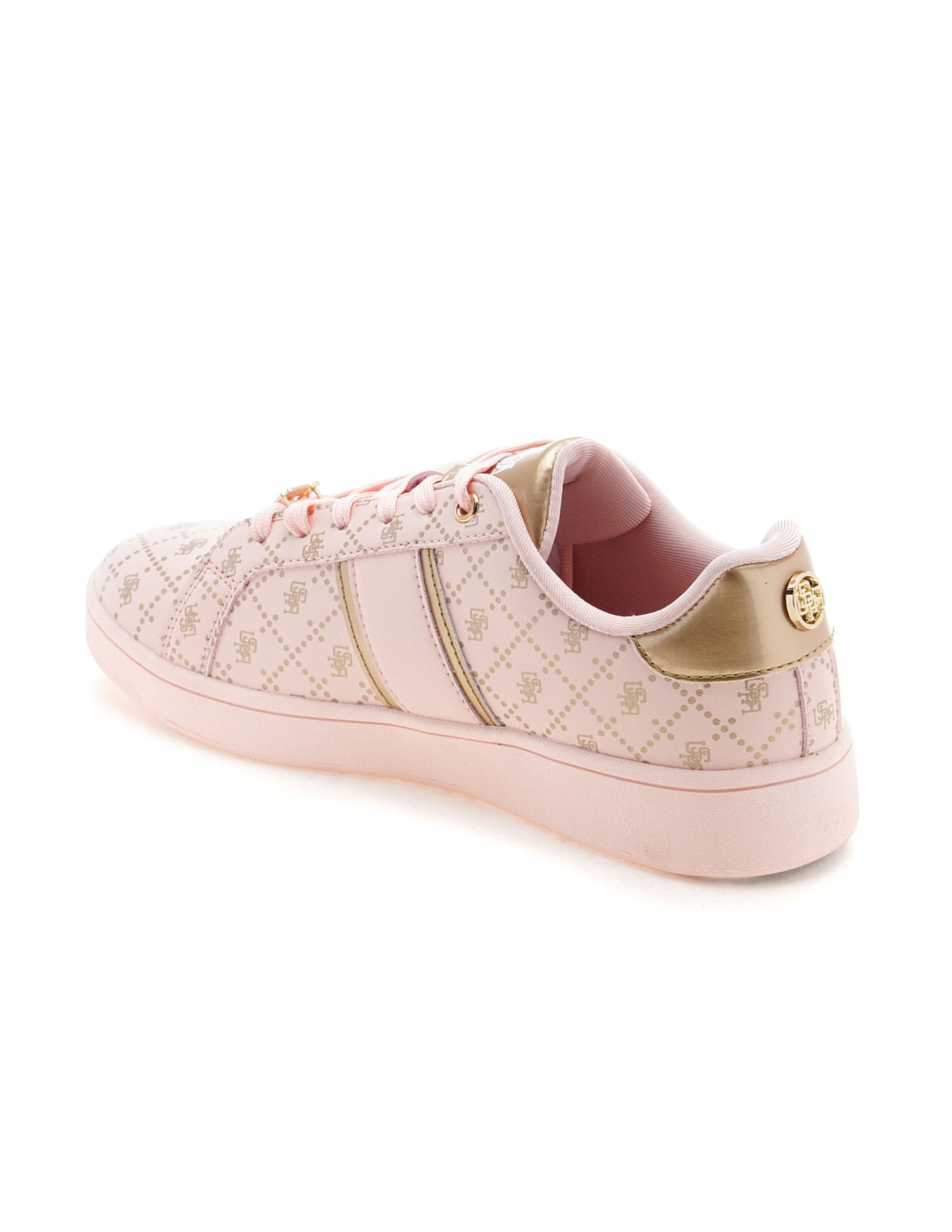 Women Monogram Harriet Sneakers Light Pink - U.S. POLO ASSN. | Large