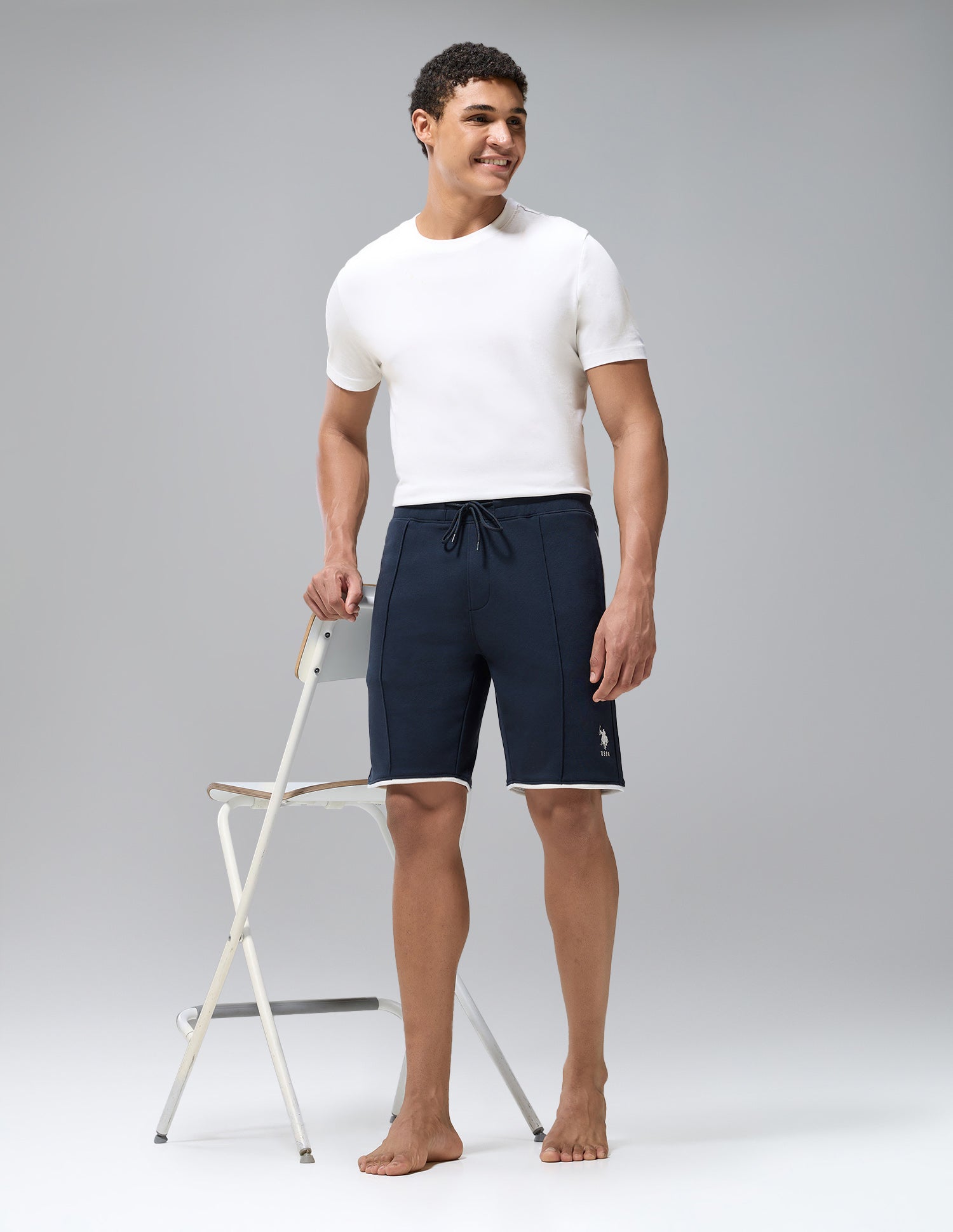Temperature Regulating OES12 Lounge Shorts Navy - U.S. Polo Assn. India | Large