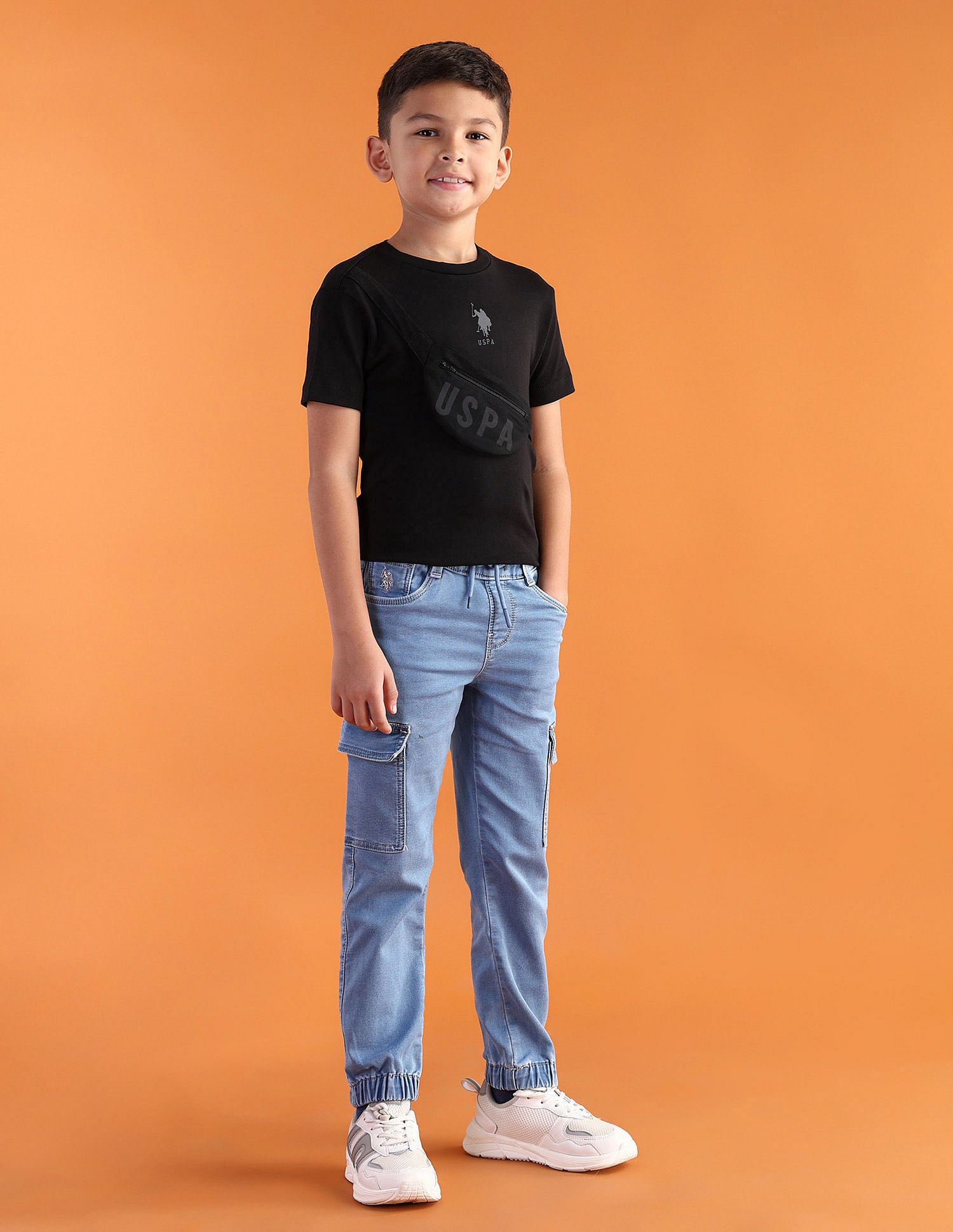 Slim fit Solid Jeans Light Blue - U.S. POLO ASSN. | Large