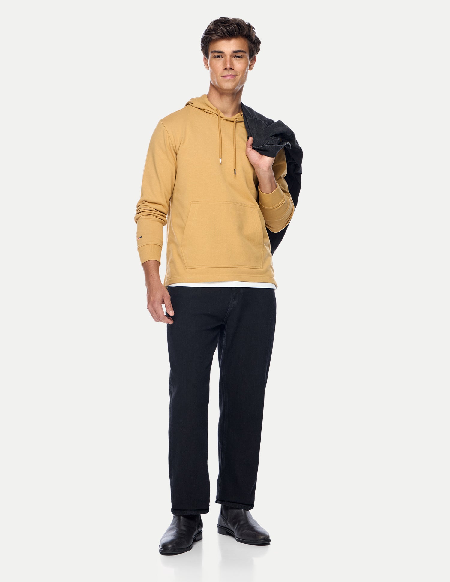 Solid Regular Fit Sweatshirt Mustard - U.S. Polo Assn. India | Large