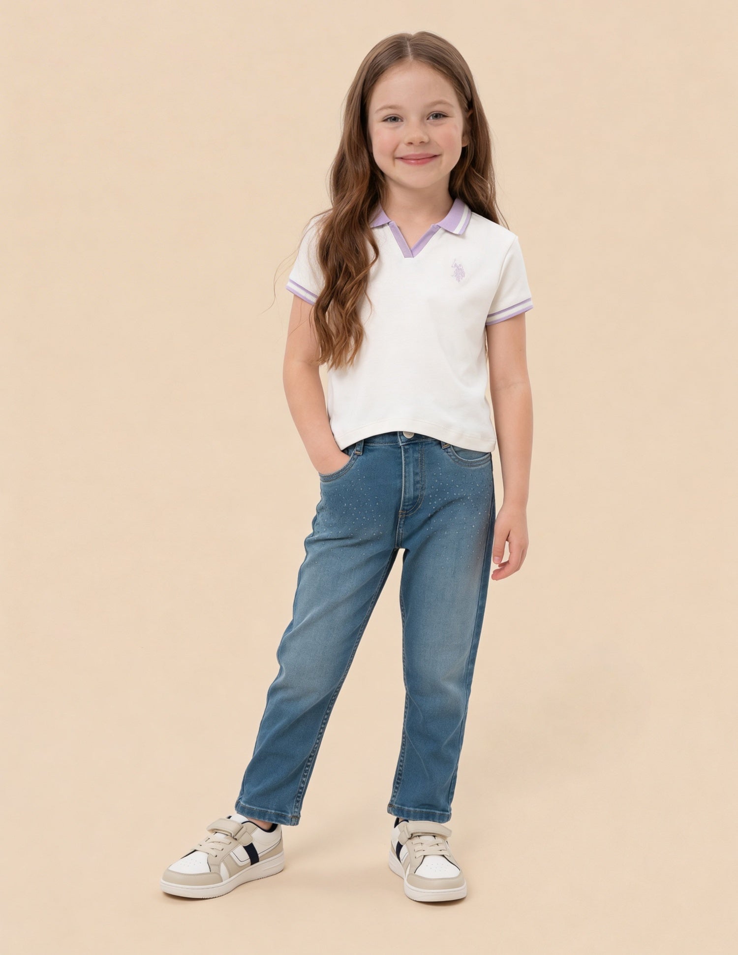 Solid Regular Fit Top Off White - U.S. Polo Assn. India | Large