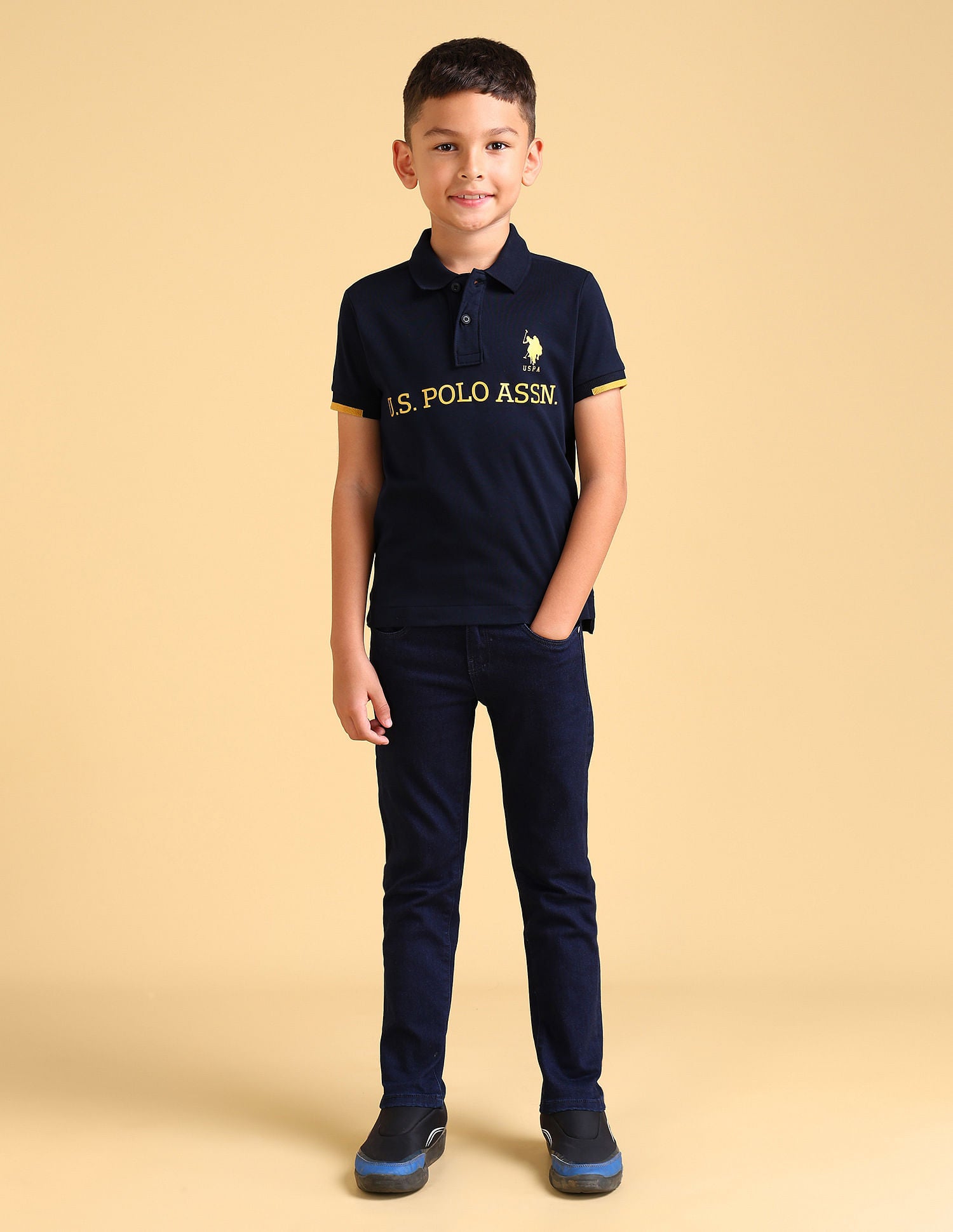 Regular fit Printed Polo Shirt Navy - U.S. POLO ASSN. | Large