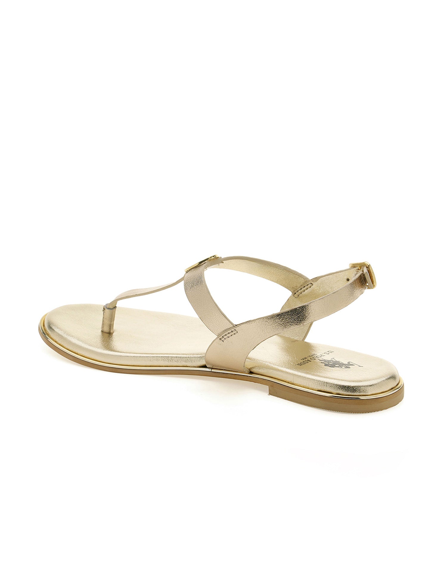 Women Tess Solid Flats Gold - U.S. POLO ASSN. | Large