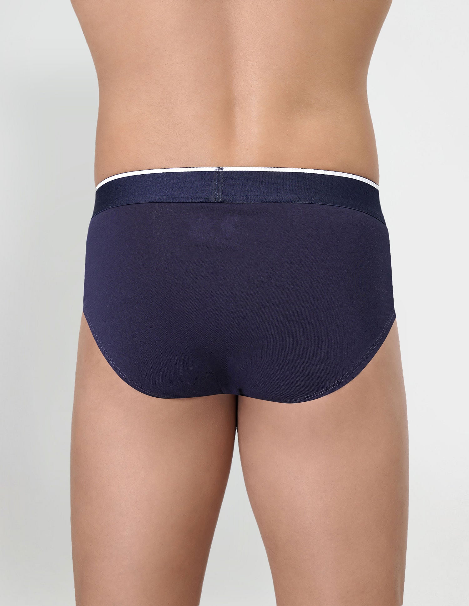 Cotton Stretch Antibacterial EB004 Briefs - Pack Of 2 Navy and Light Blue - U.S. POLO ASSN. | Large