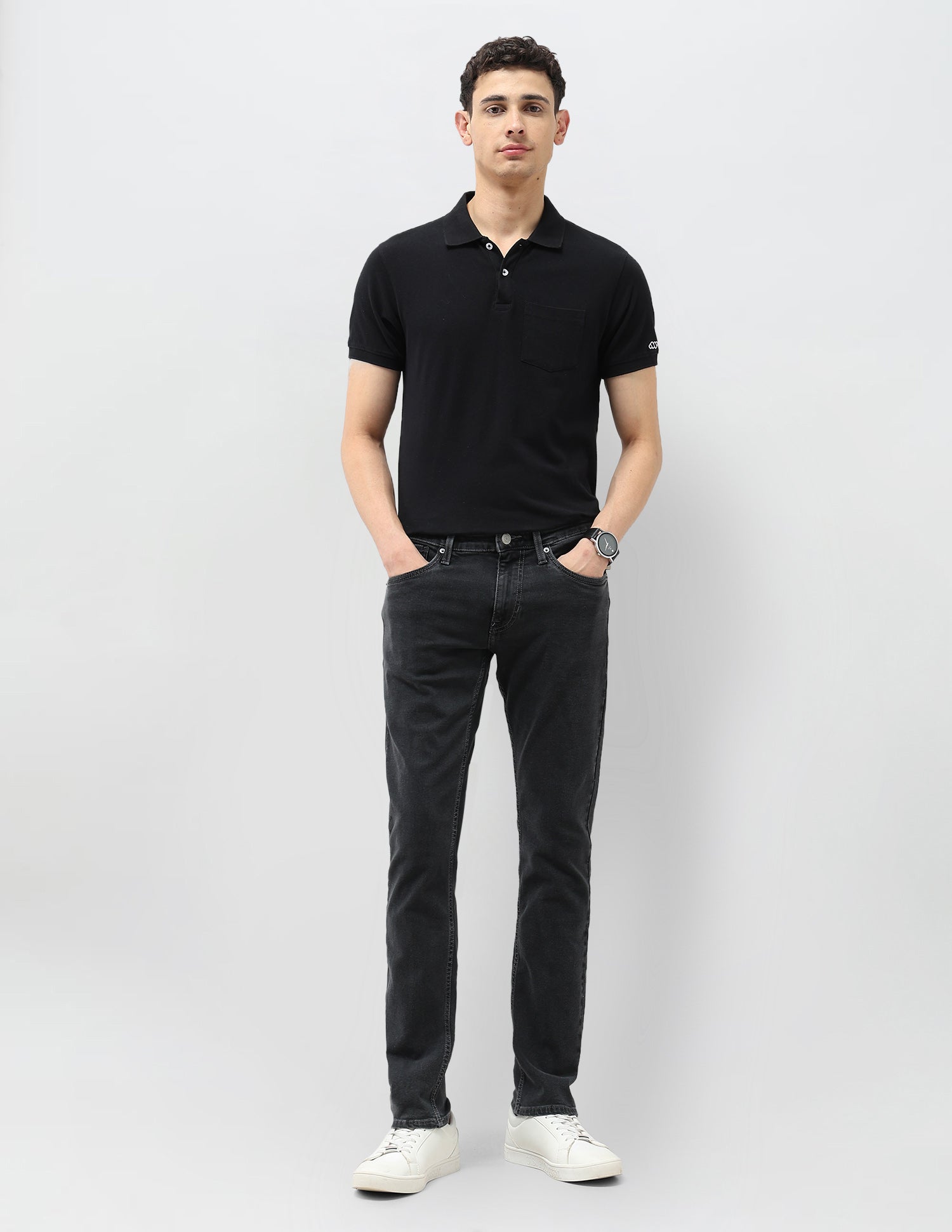 Brandon Slim Tapered Fit Mid Rise Jeans Mid Grey - U.S. POLO ASSN. | Large