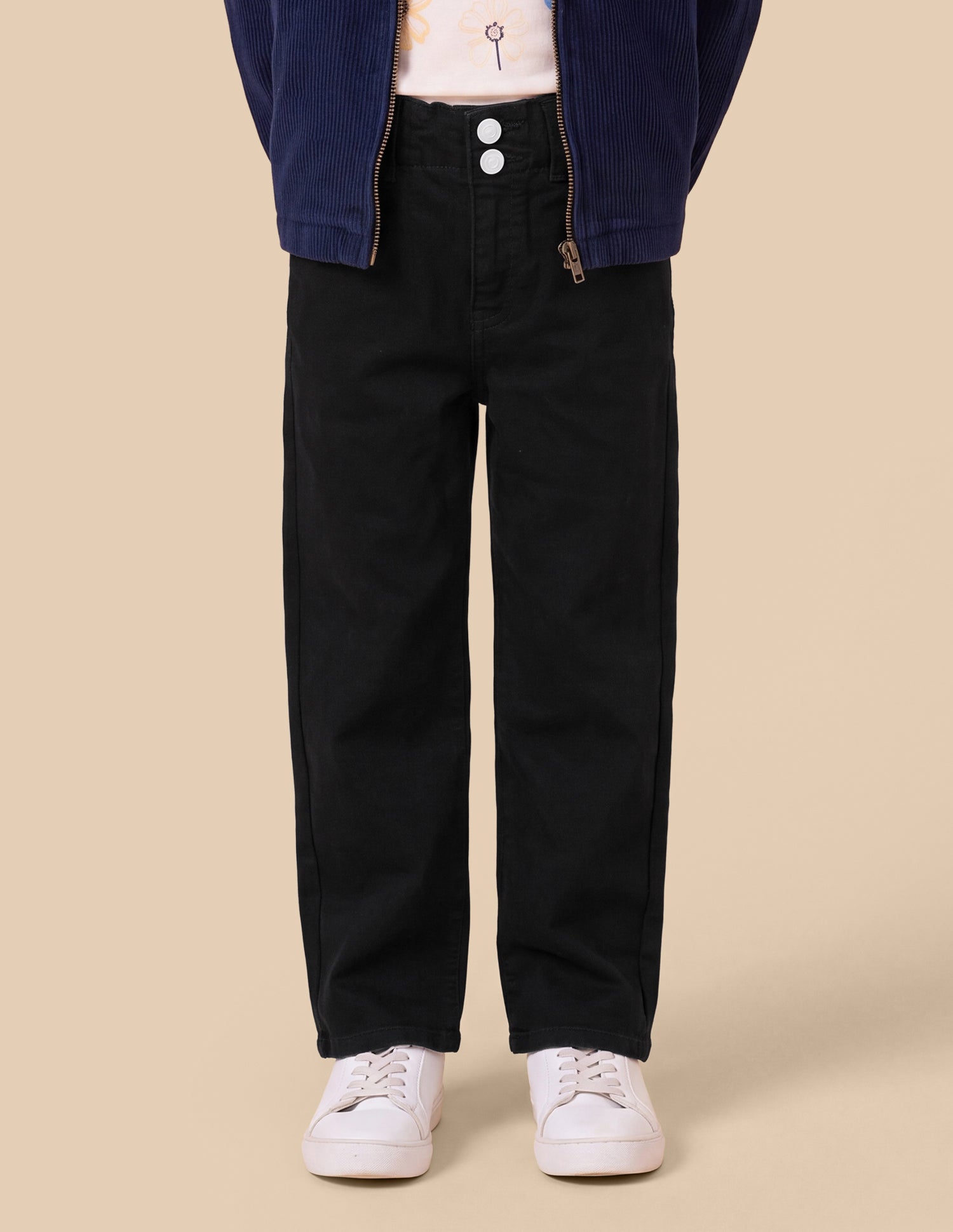 Paper Bag Fit Black Jeans Black - U.S. Polo Assn. India | Large