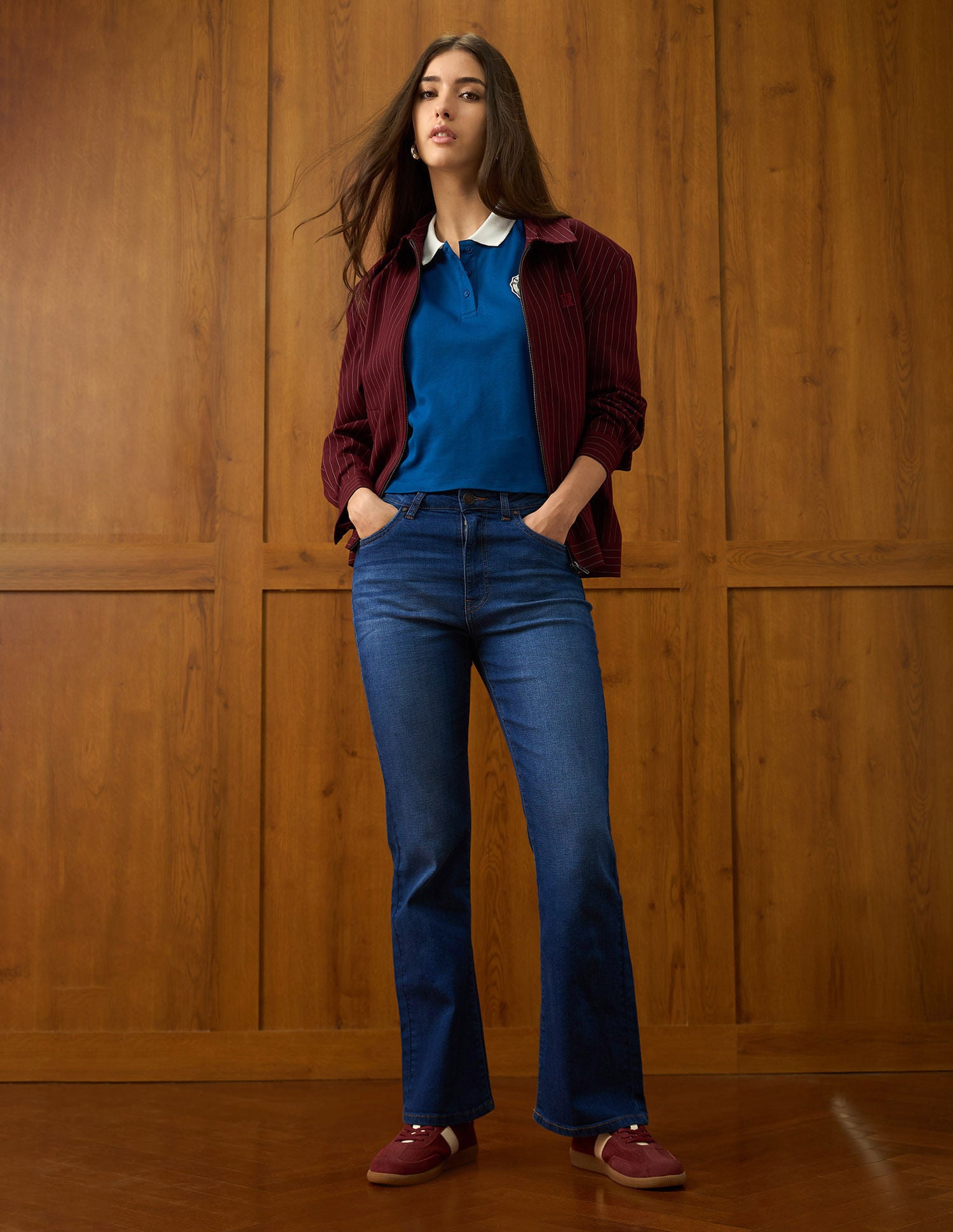 High Rise Bootcut Jeans Dark Blue - U.S. POLO ASSN. | Large