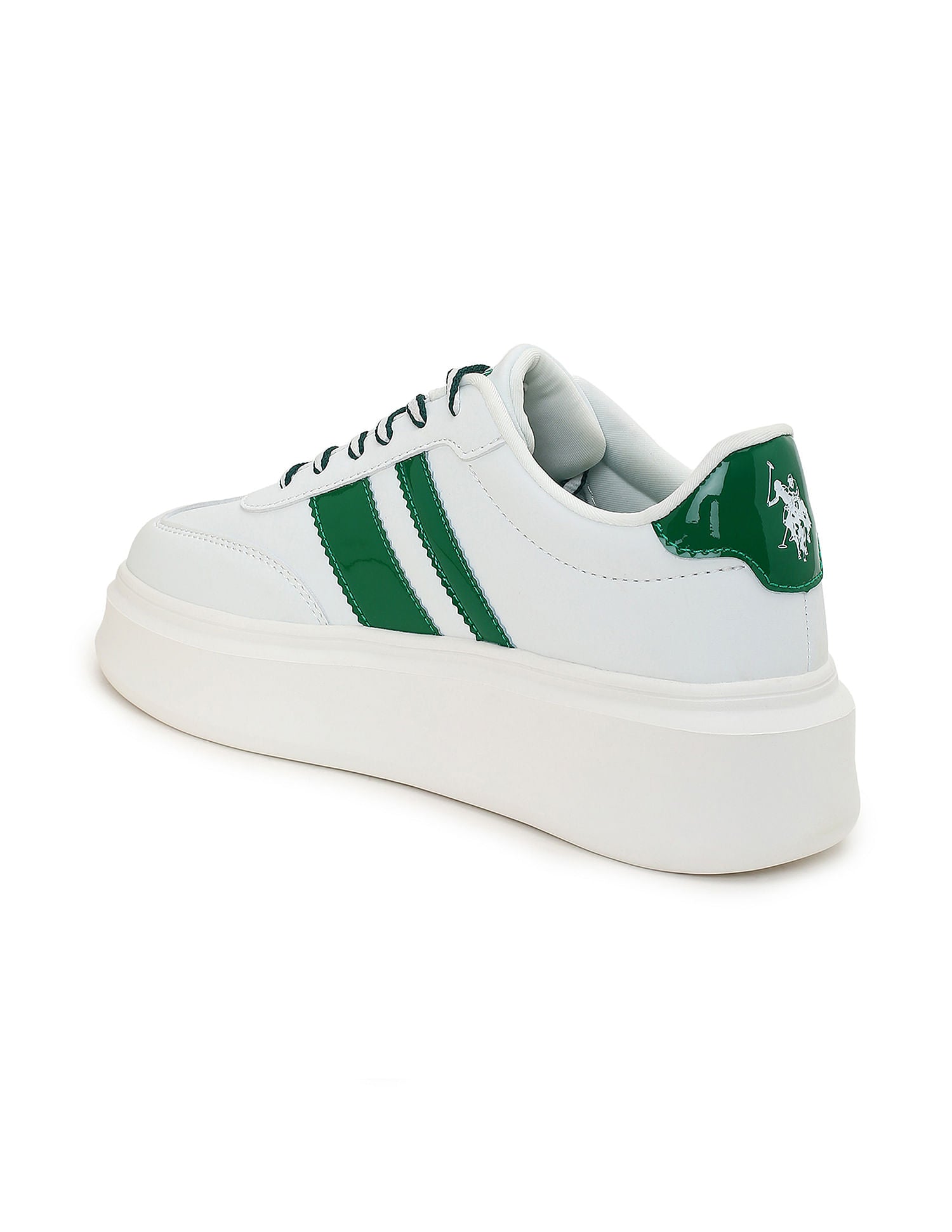 Round Toe Colour Block  Hazel Sneakers White - U.S. Polo Assn. India | Large