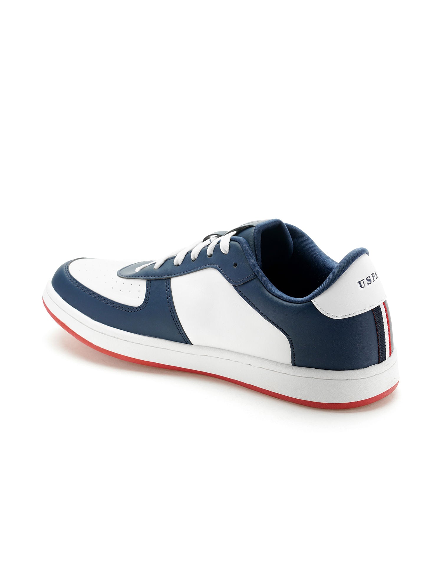 Men Rein 2.0 Dk. Blue Retro Court Sneakers Navy and White - U.S. POLO ASSN. | Large