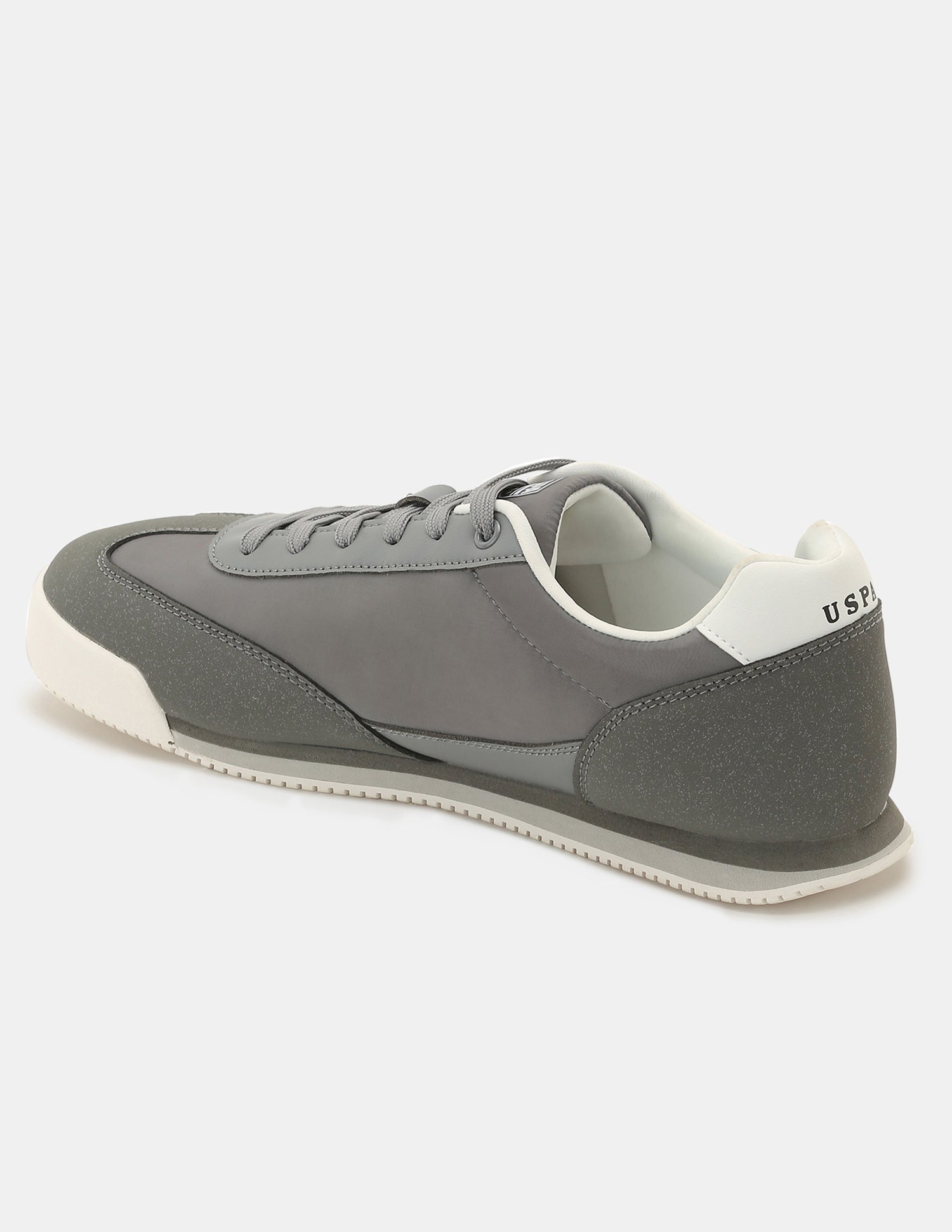 Men Solid Treviri Sneakers Grey - U.S. Polo Assn. India | Large