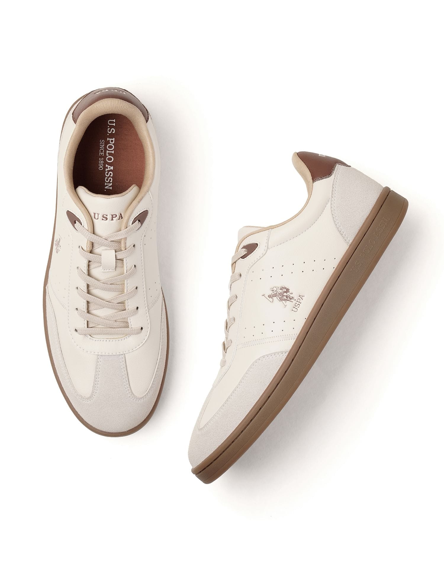Men Cenik Suede Sneakers Beige - U.S. Polo Assn. India | Large
