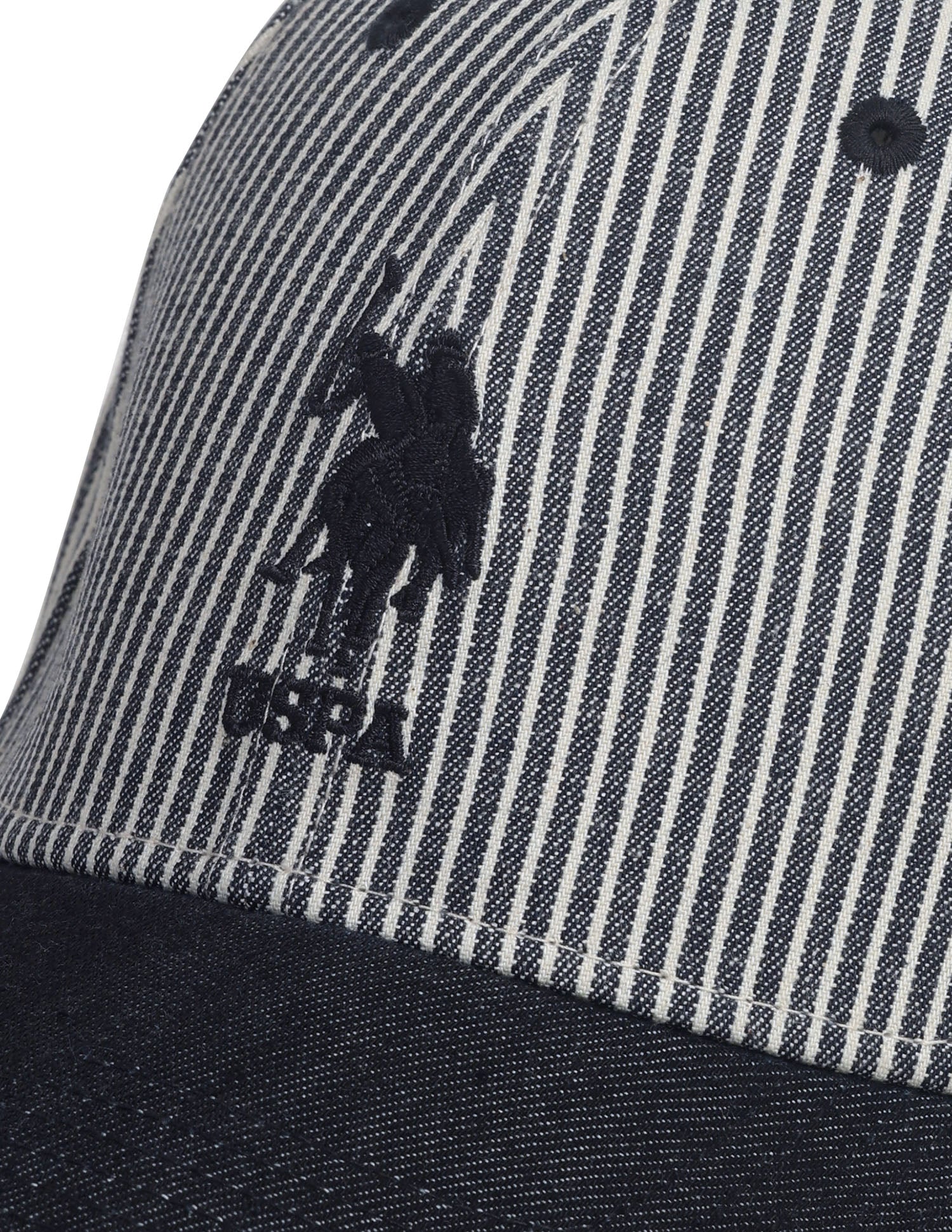 Vertical Striped Denim Cap Navy - U.S. Polo Assn. India | Large