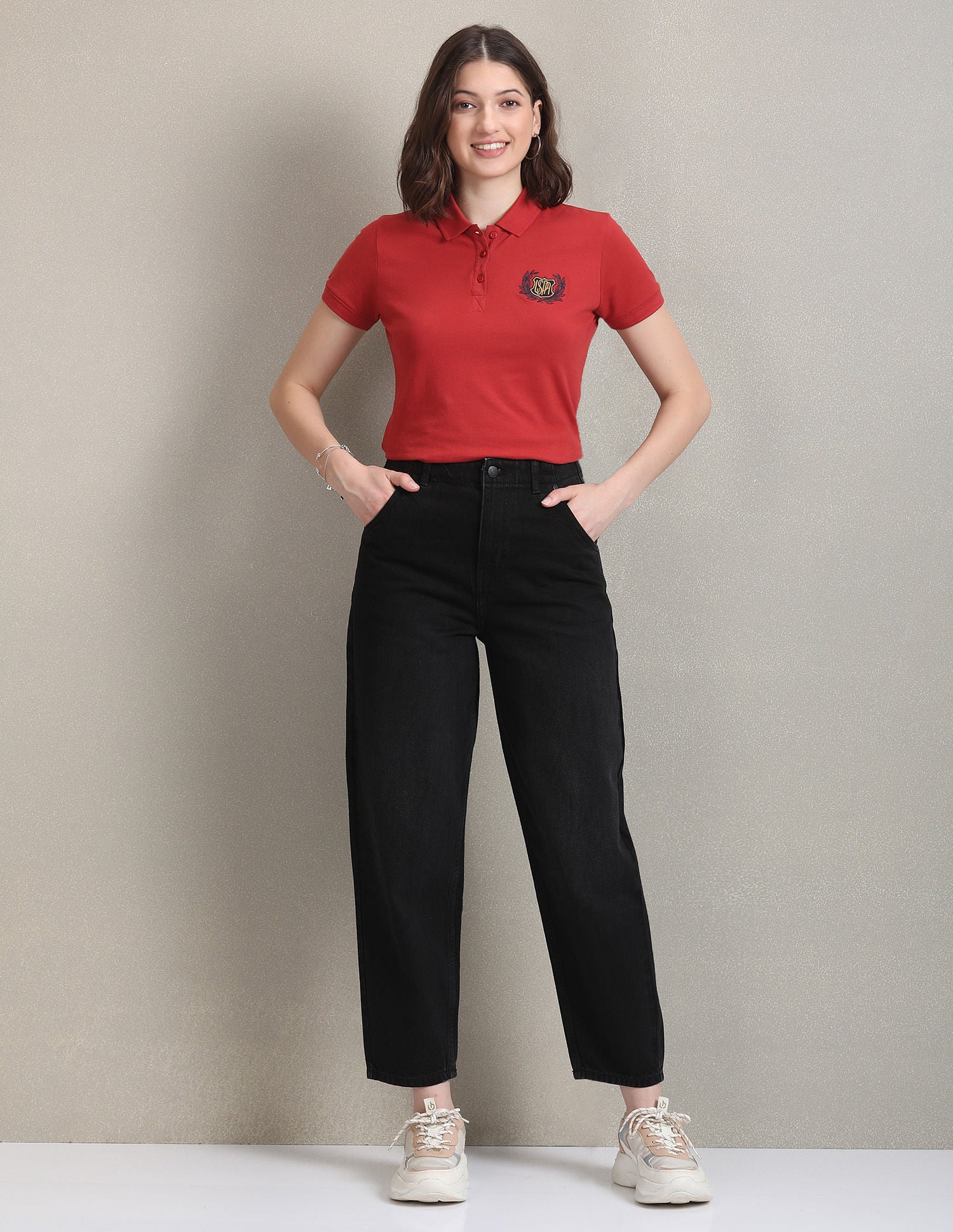 Carrot Fit Black Jeans Black - U.S. POLO ASSN. | Large