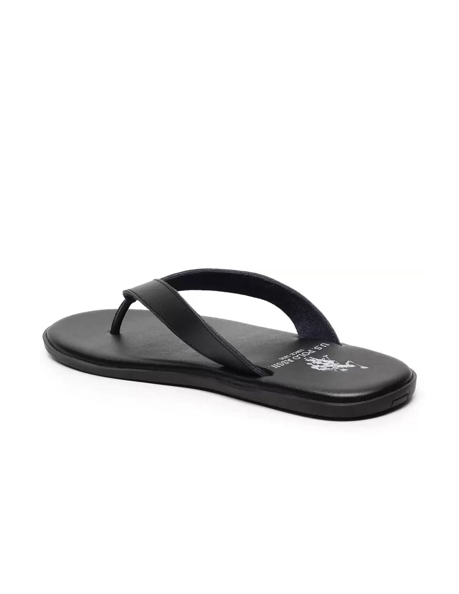 Men Logo Wanor 2.0 Flip Flops Black - U.S. Polo Assn. India | Large