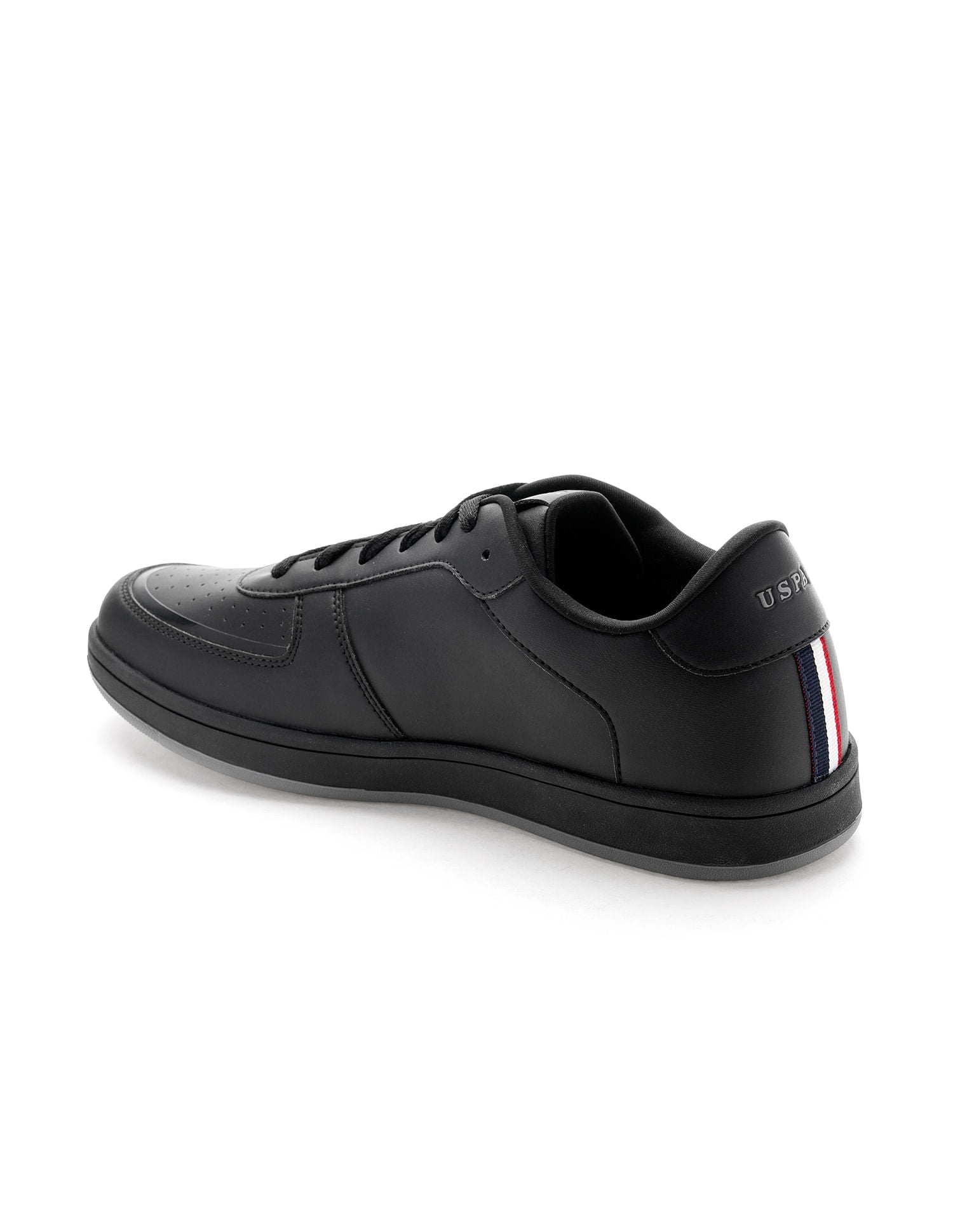 Men Rein 2.0 Black Retro Court Sneakers Black - U.S. POLO ASSN. | Large
