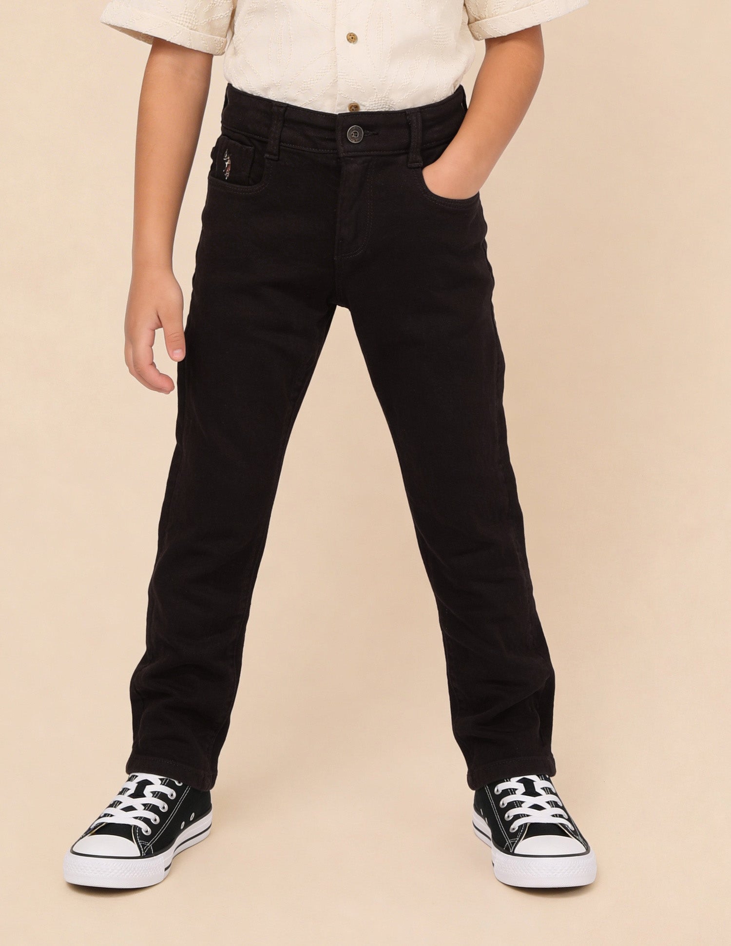 Mid Rise Slim Fit Jeans Brown - U.S. Polo Assn. India | Large