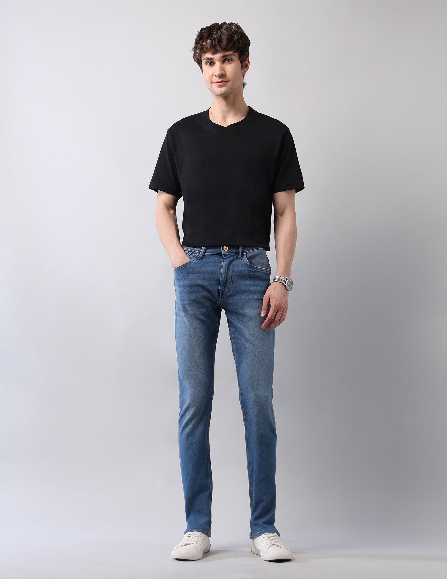 Regallo Skinny Fit Blue Jeans Blue - U.S. Polo Assn. India | Large