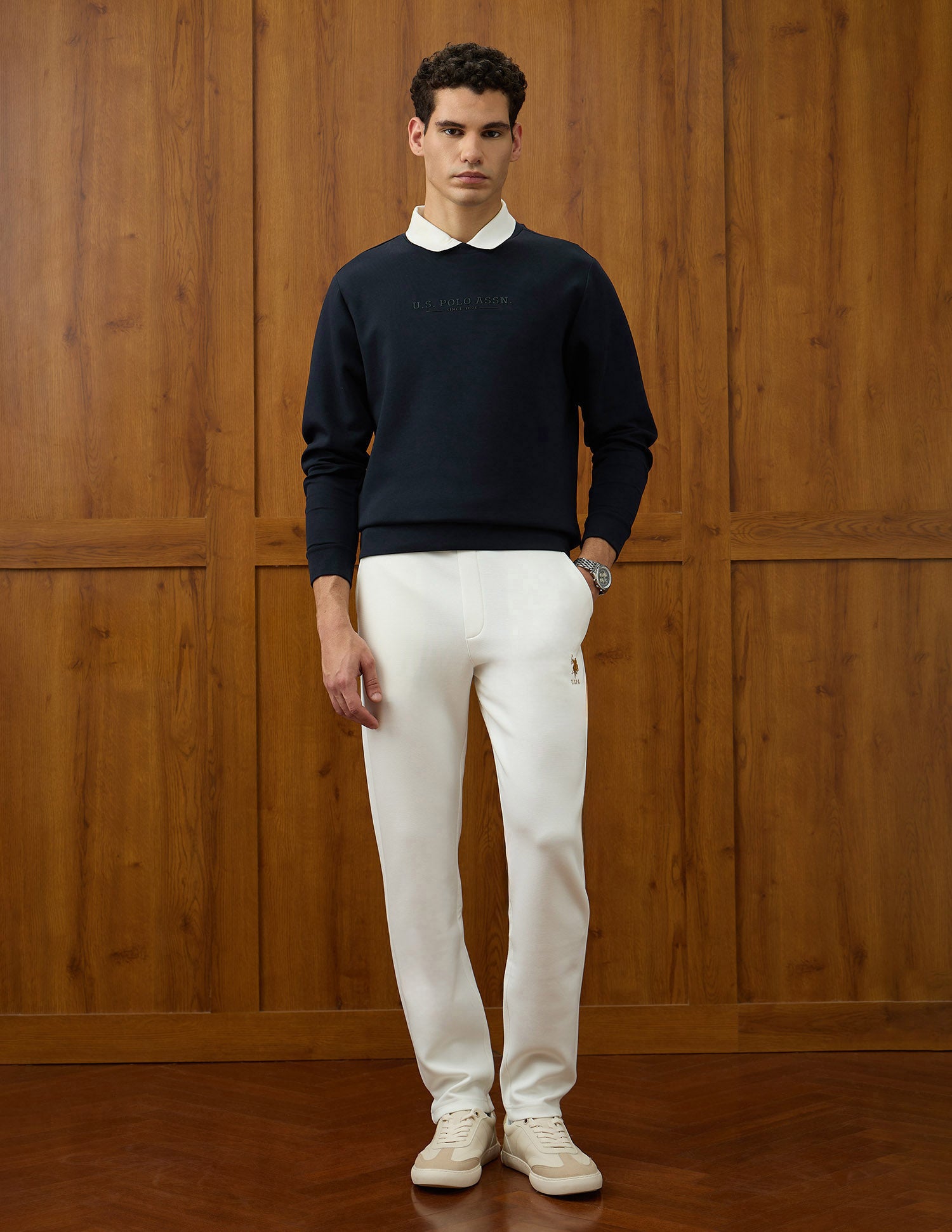 Regular Fit Varsity Theatre Sweatshirt Navy - U.S. POLO ASSN. | Large