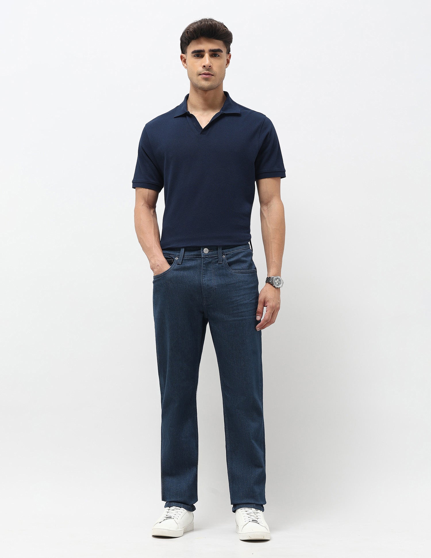 Harold Slim Straight Fit Blue Jeans Dark Blue - U.S. POLO ASSN. | Large