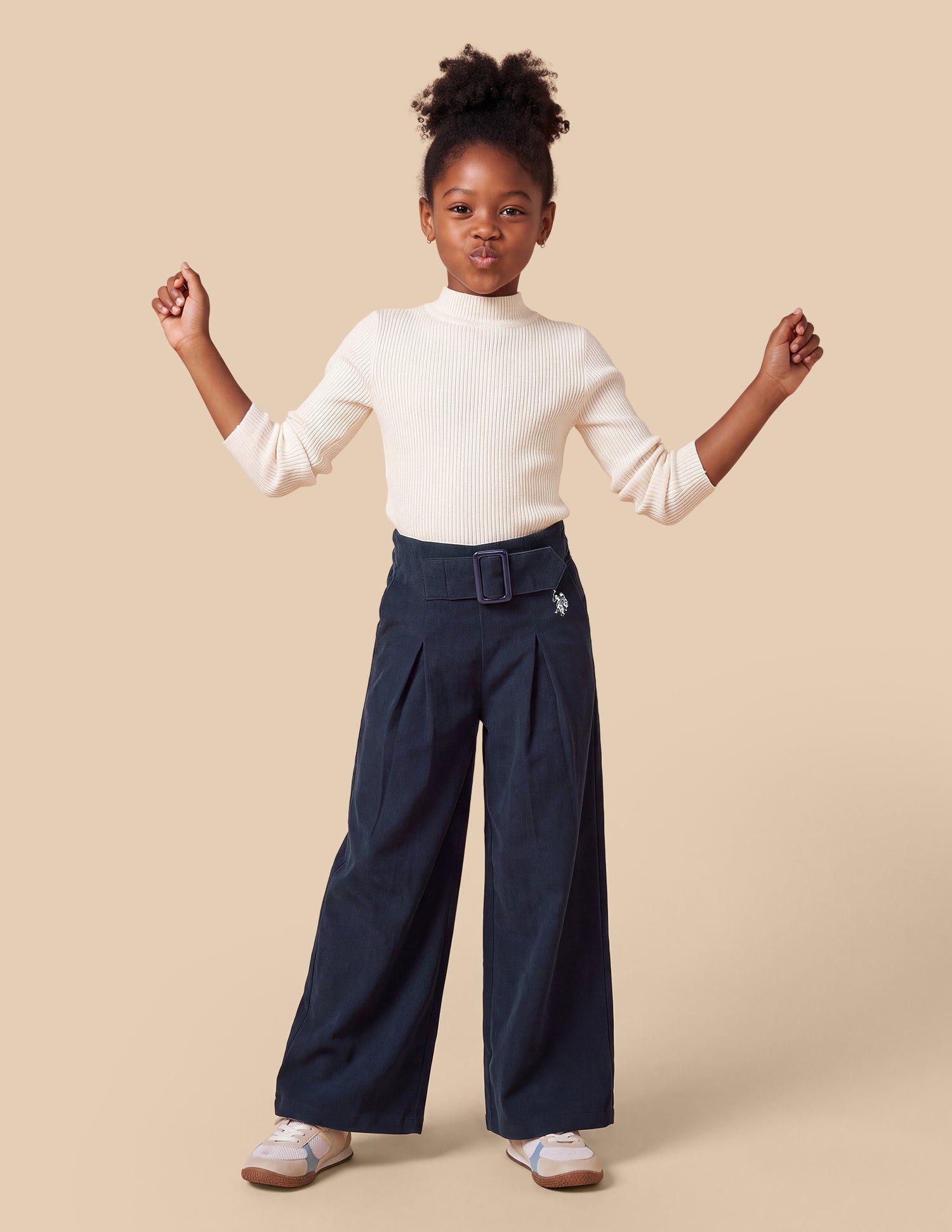 Corduroy Relaxed Fit Trousers Navy - U.S. Polo Assn. India | Large