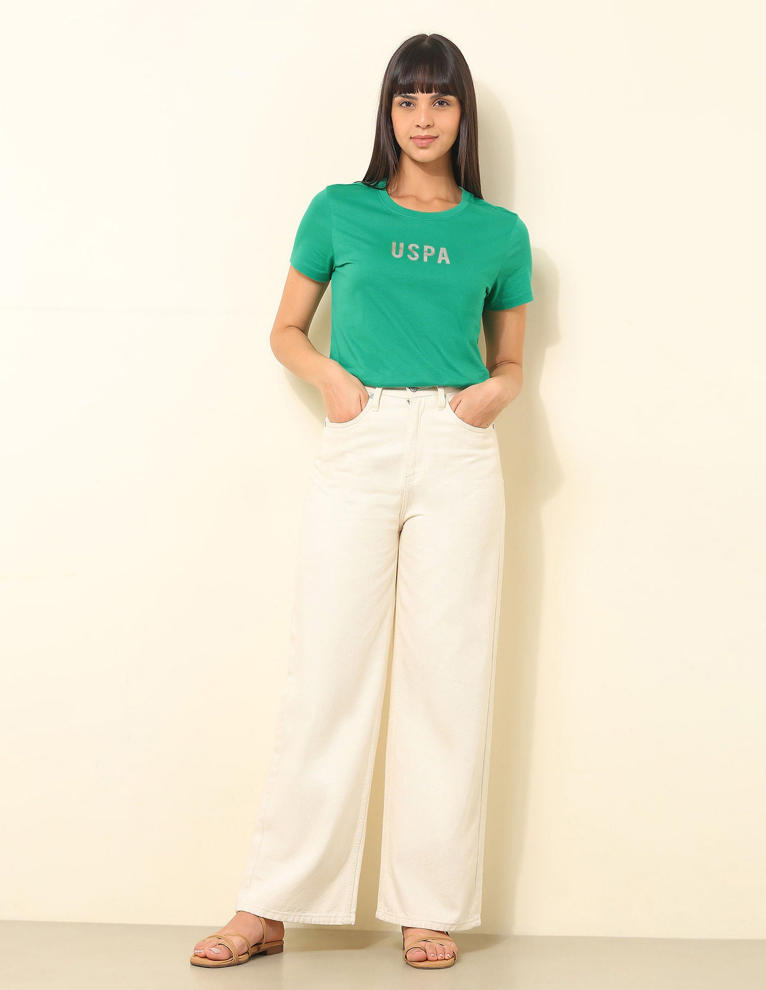 Regular Fit Brand Printed T-Shirt Green - U.S. POLO ASSN. | Large