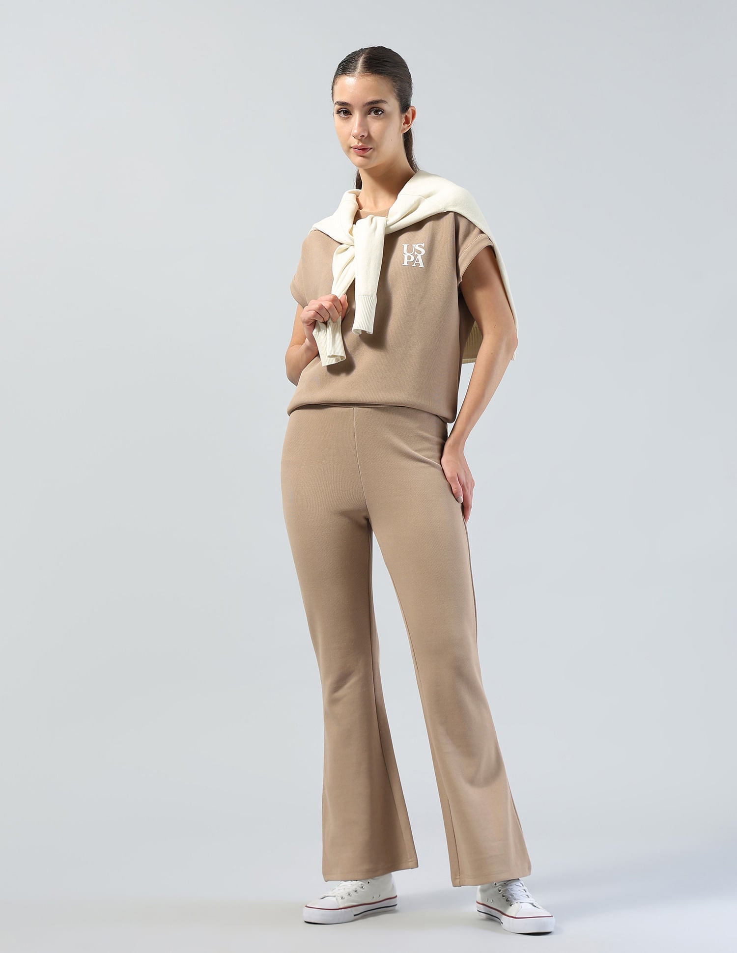 Regular Fit Brand Printed Co-Ords Orange - U.S. POLO ASSN. | Large