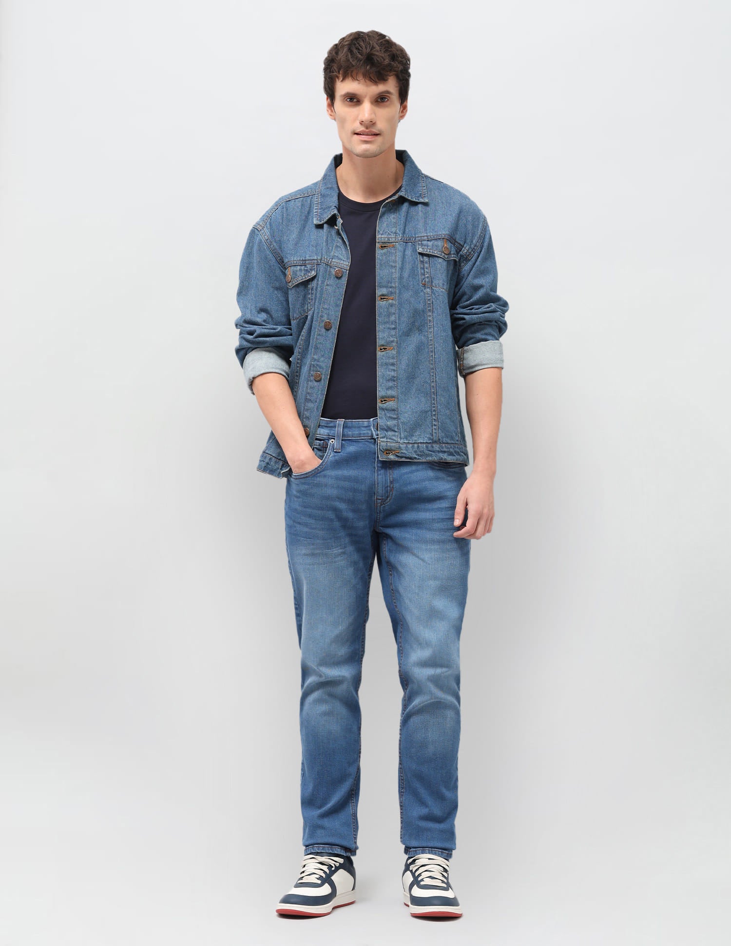 Solid Slim Fit Jeans Blue - U.S. Polo Assn. India | Large