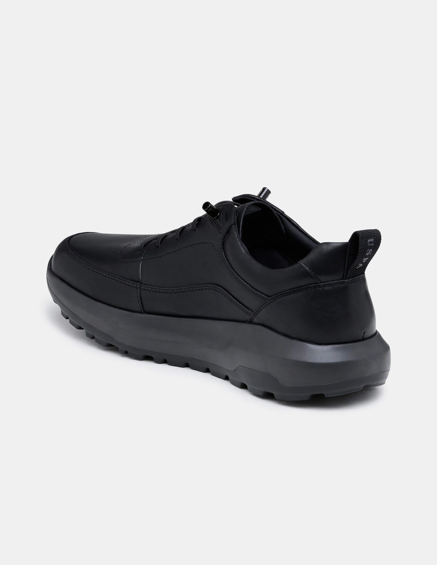 Round Toe Lace Ups Ansel 2.0 Sneakers Black - U.S. Polo Assn. India | Large