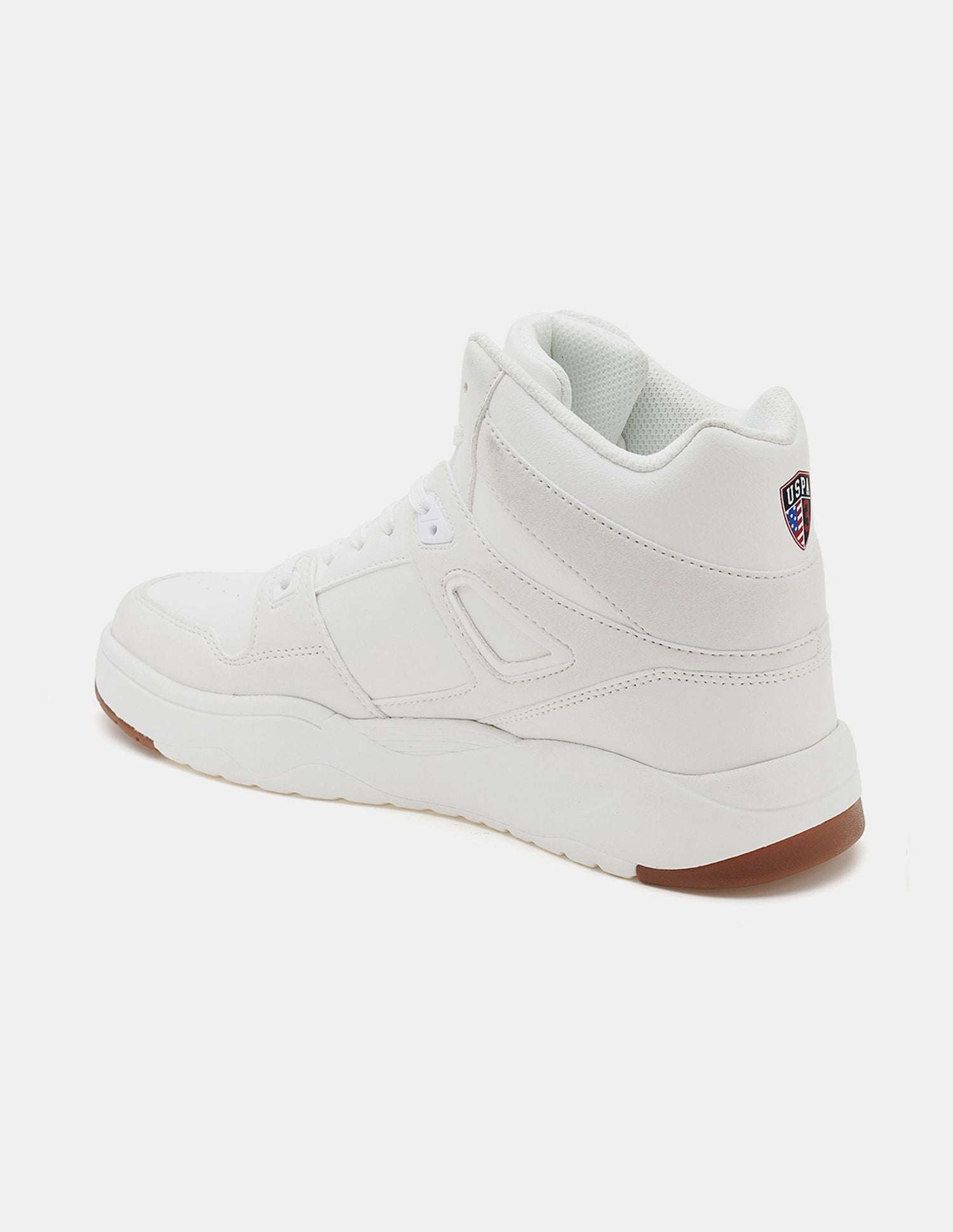 Men Bruce Mid Top Sneakers Off White - U.S. Polo Assn. India | Large