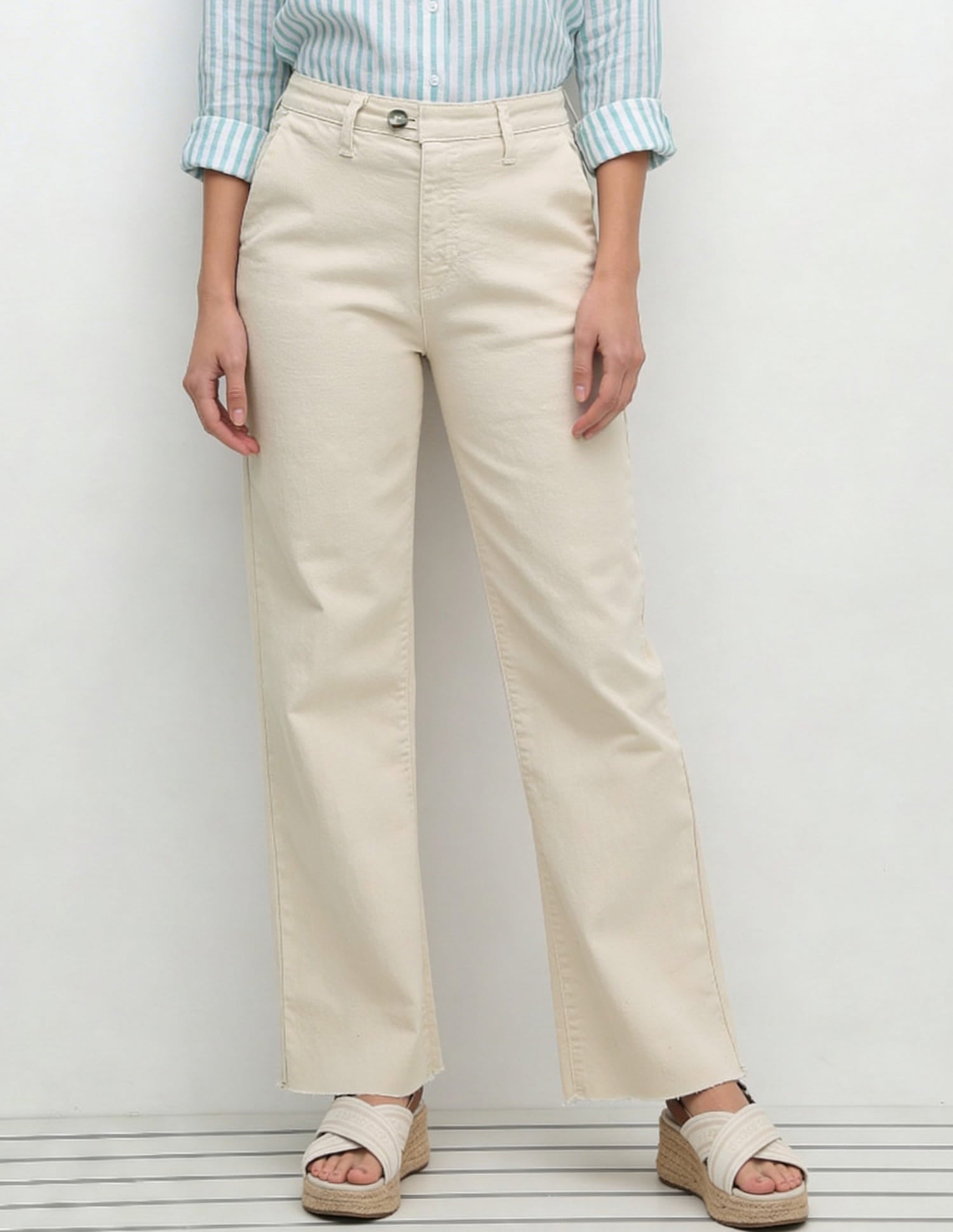 Mid Rise Straight Fit Jeans White - U.S. Polo Assn. India | Large