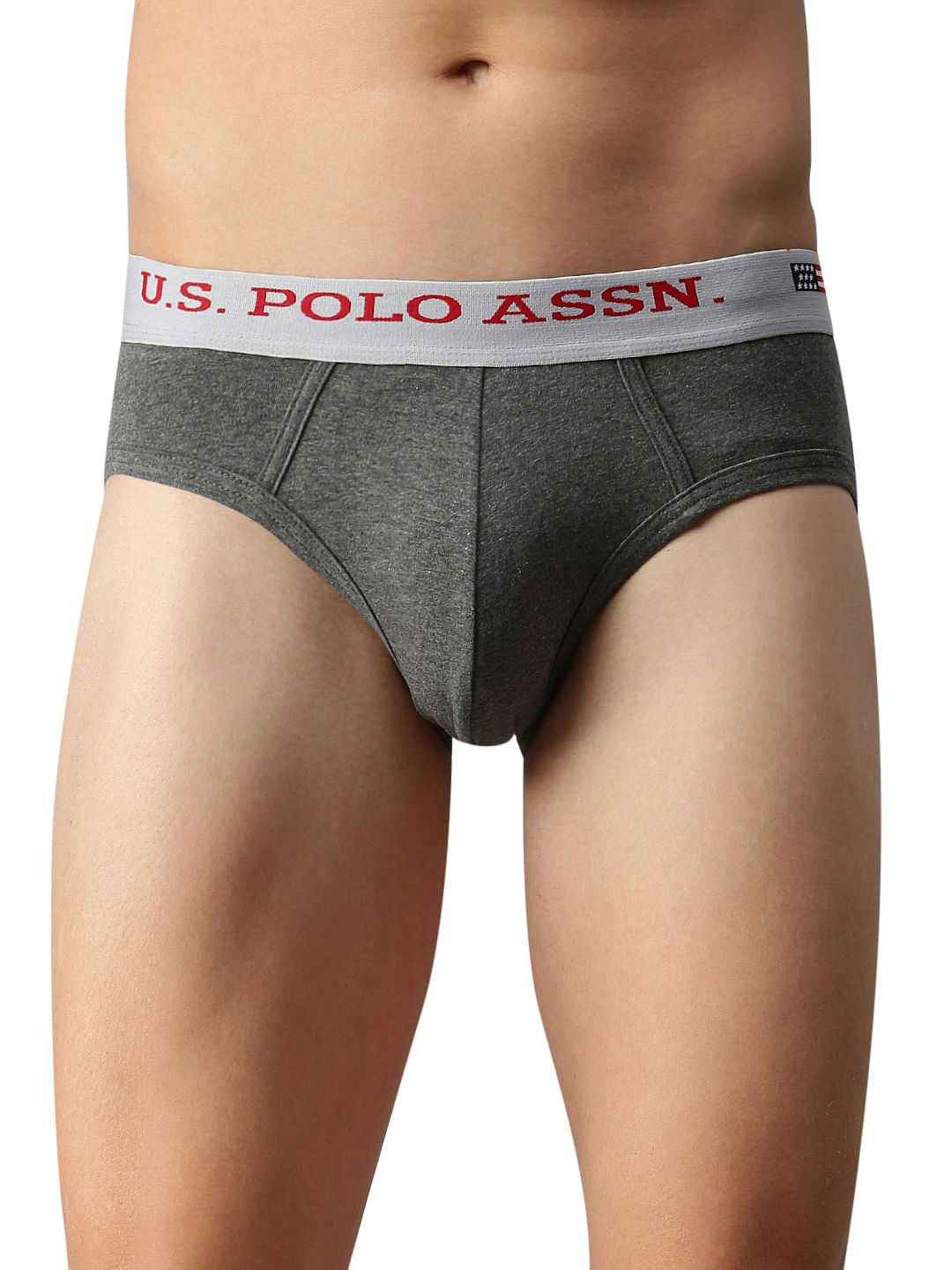 Mid Rise Cotton Spandex I005 Briefs - Pack Of 3 – U.S. Polo Assn. India